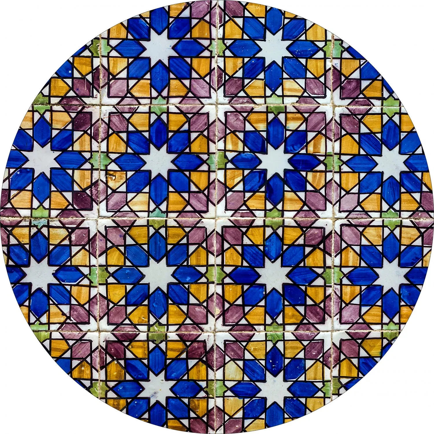 Rond vloerkleed - Rei (multi)