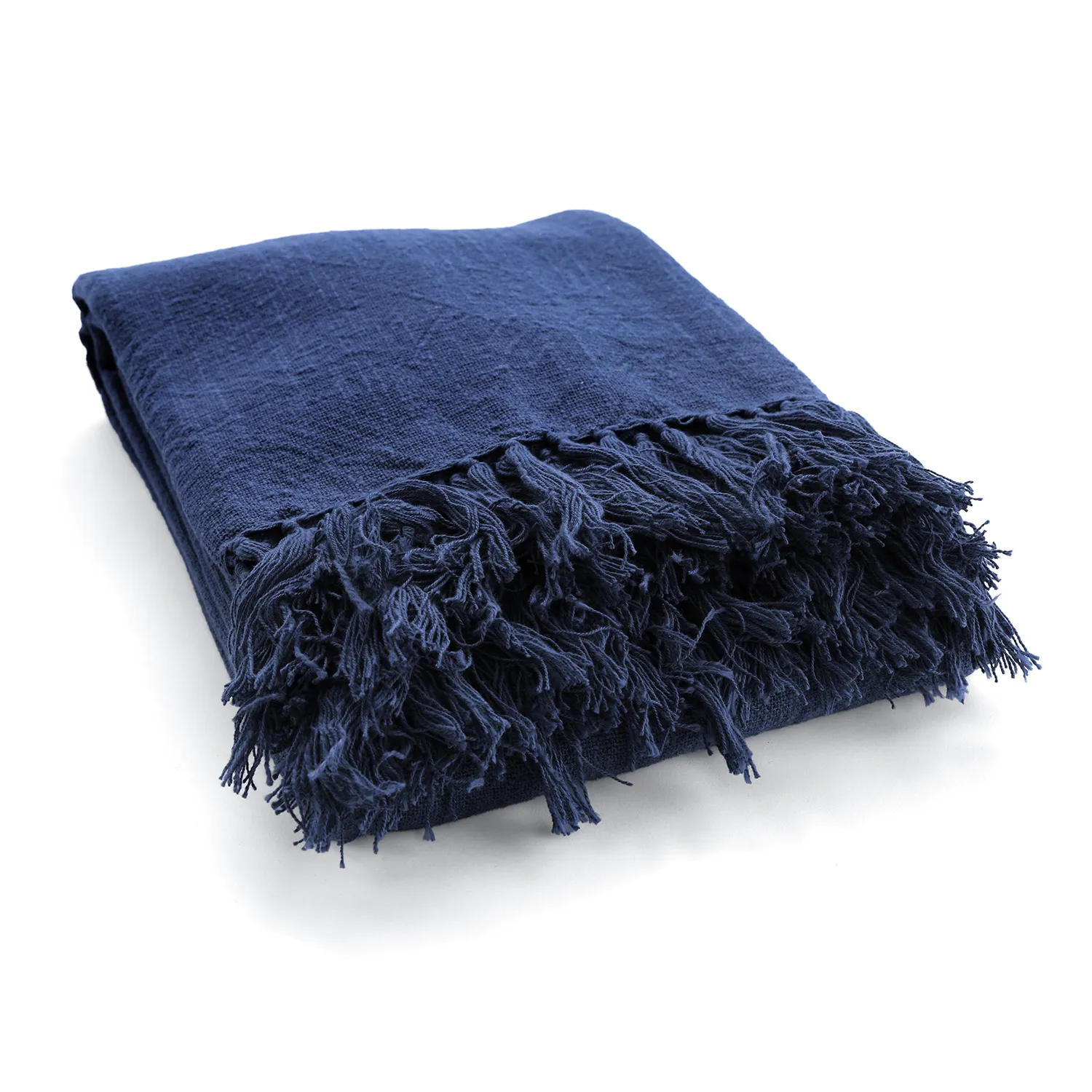 Dekens - Veya cotton throw (marineblauw)