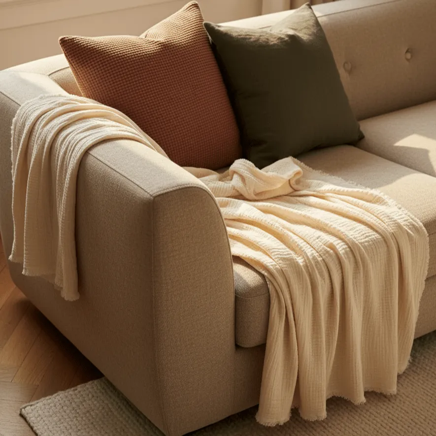 Dekens - Mousseline plaid - Dorena (room)