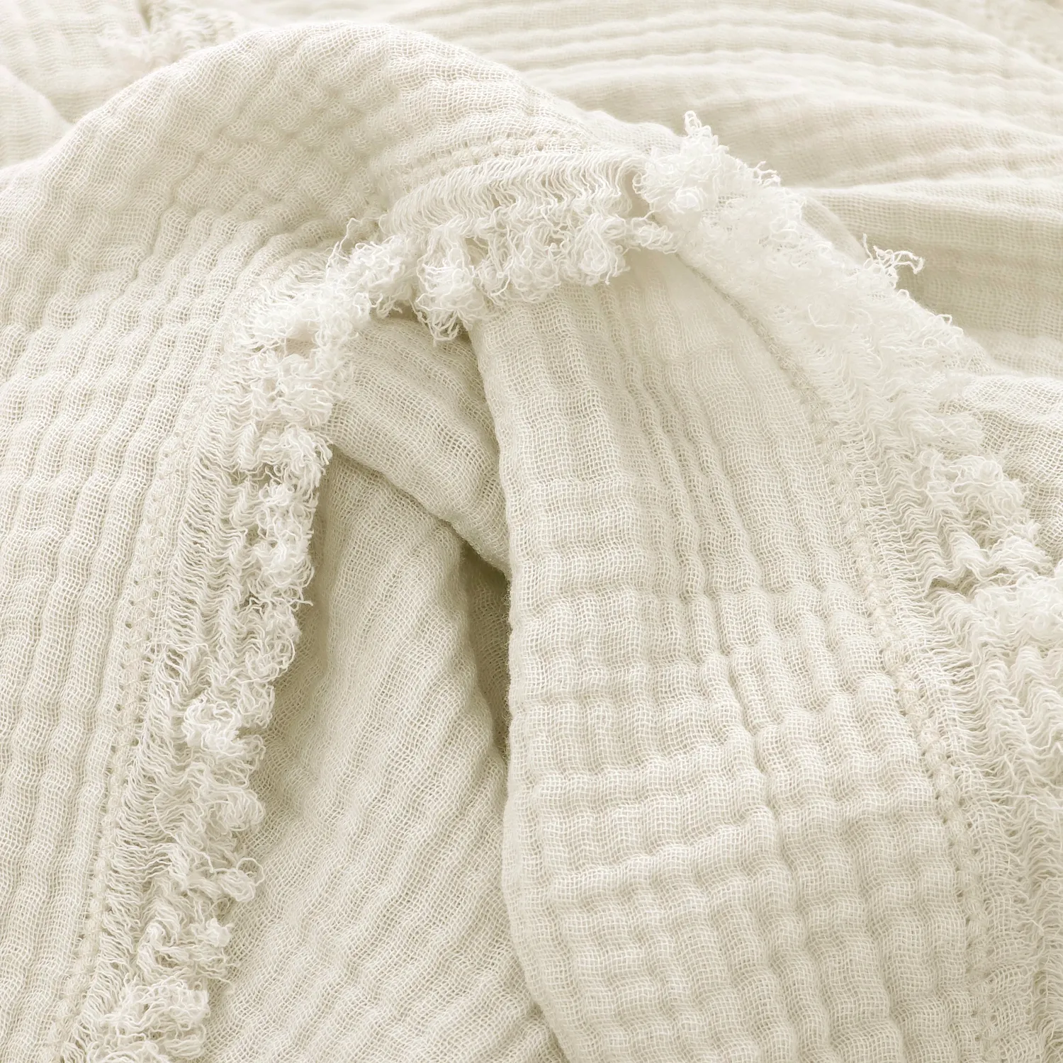 Dekens - Mousseline plaid - Dorena (grijs)