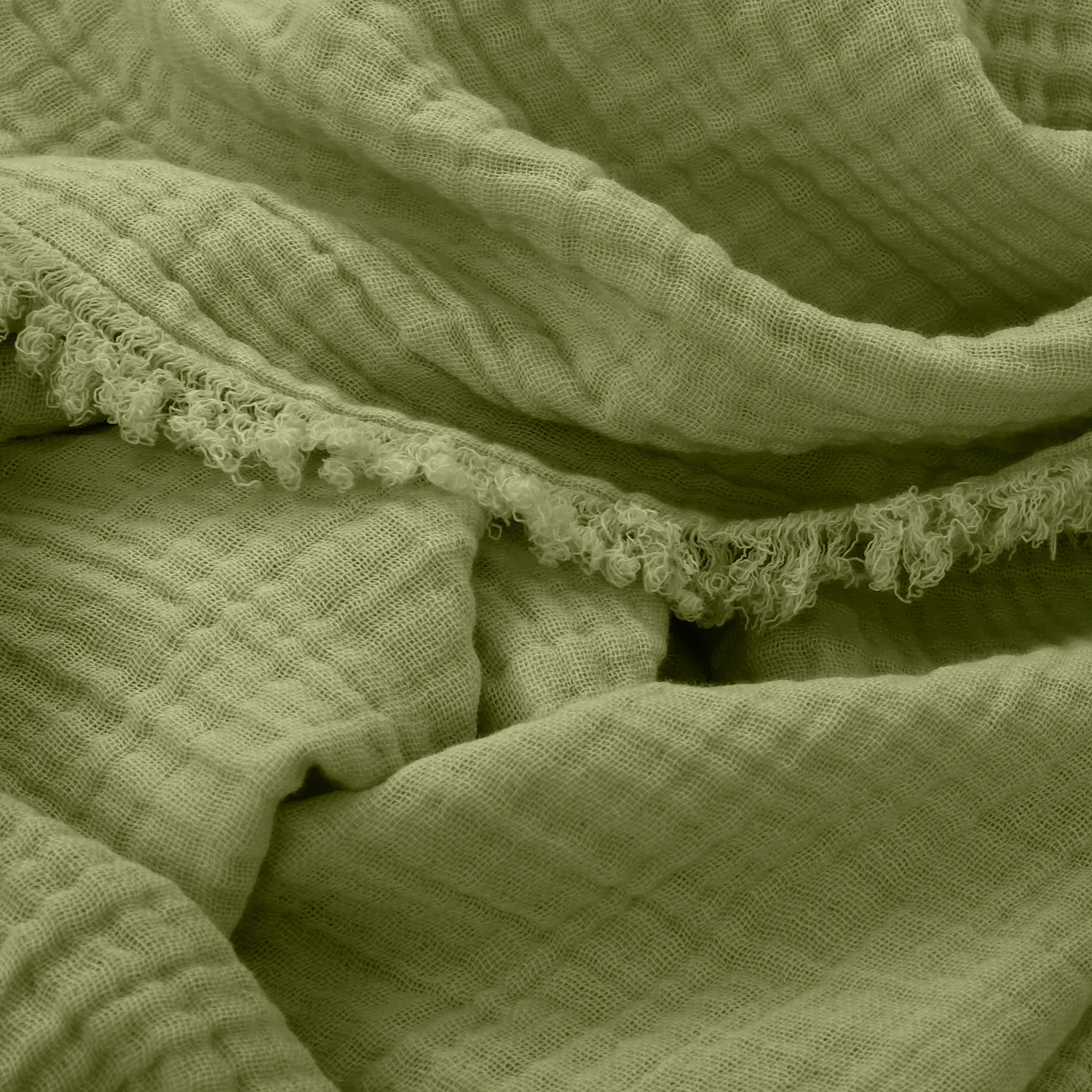 Dekens - Mousseline plaid - Dorena (groente)