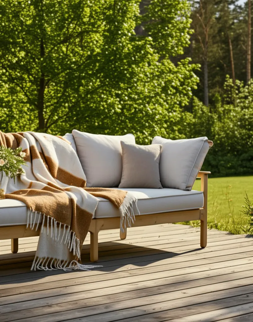 Plaid dekens - throw van wolmix - Carrie (geel)