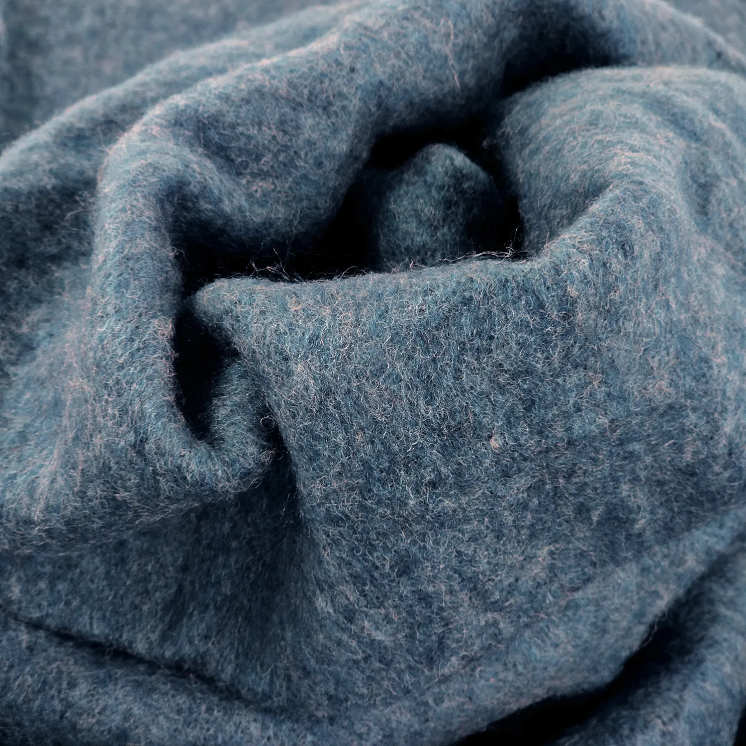 Plaid dekens - throw van wolmix - Samantha (blauw)