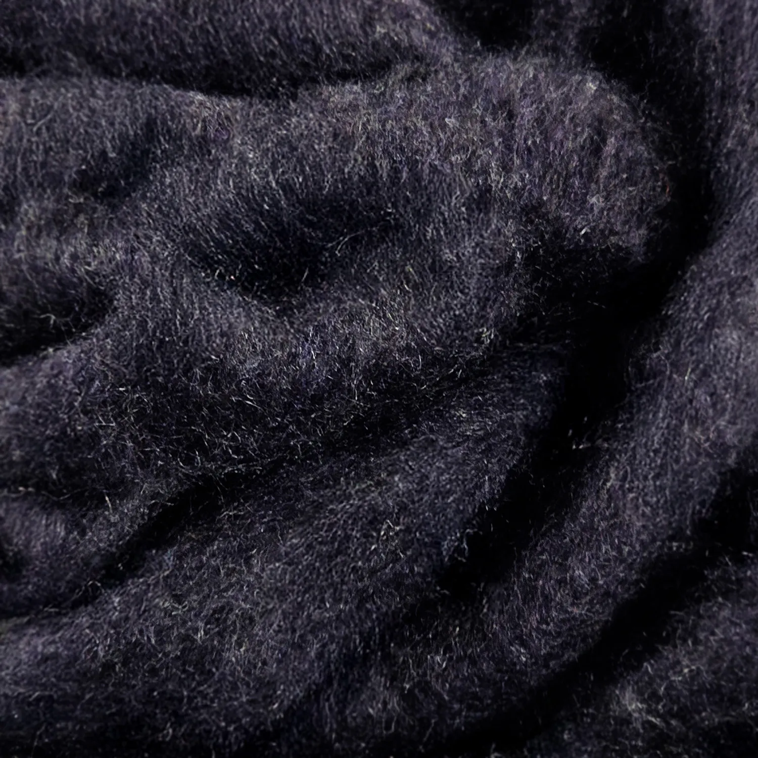 Plaid dekens - throw van wolmix - Samantha (zwart)