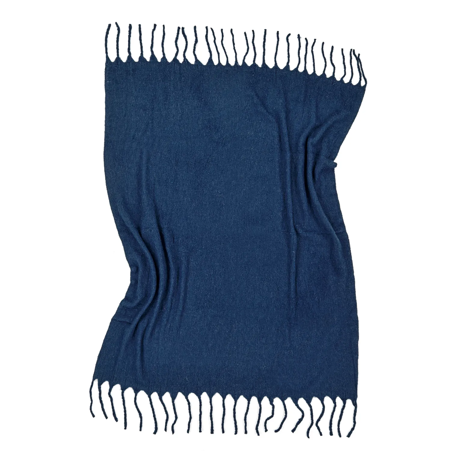 Dekens - Wollenmix plaid - Samantha (marineblauw)