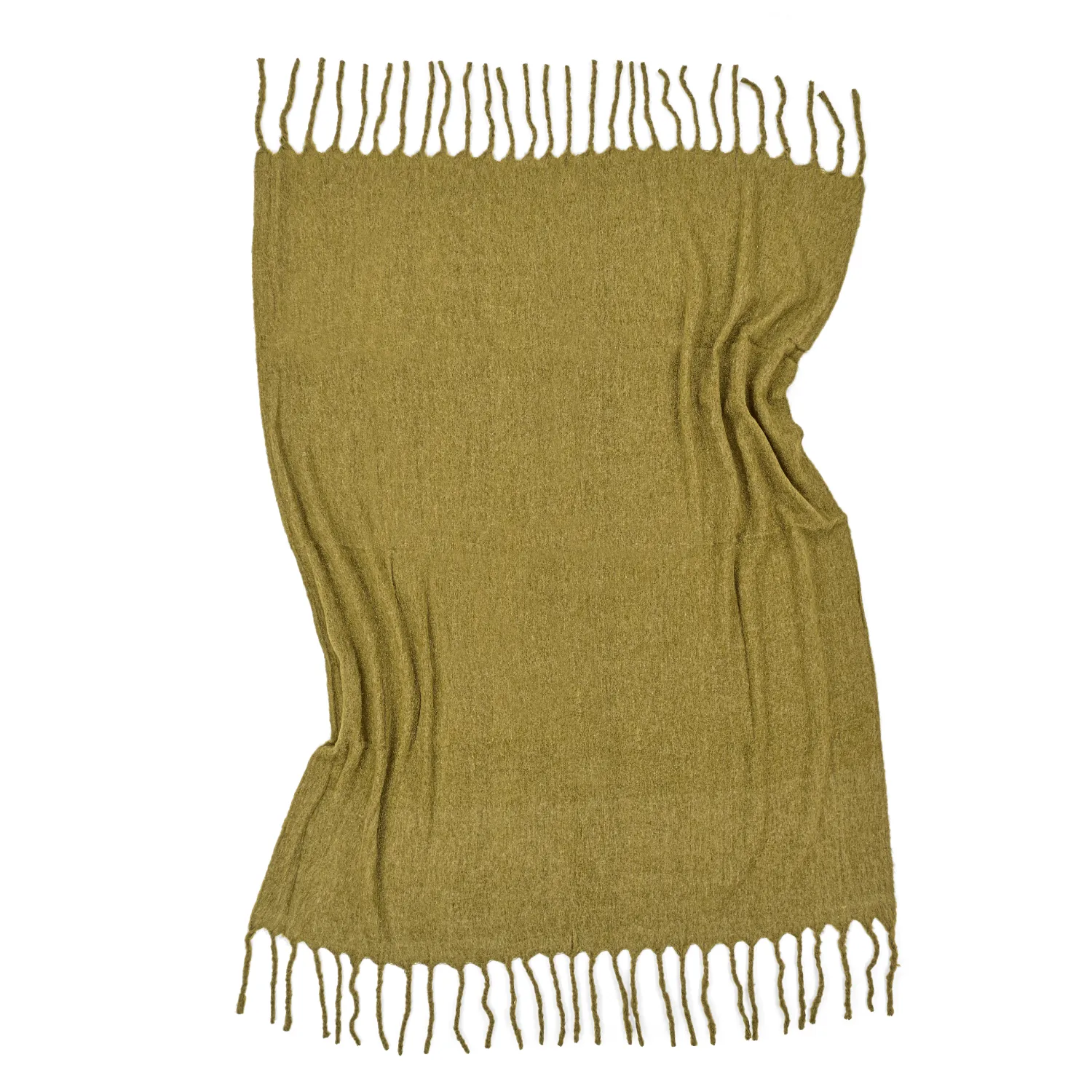 Dekens - Wollenmix plaid - Samantha (olijfgroen)