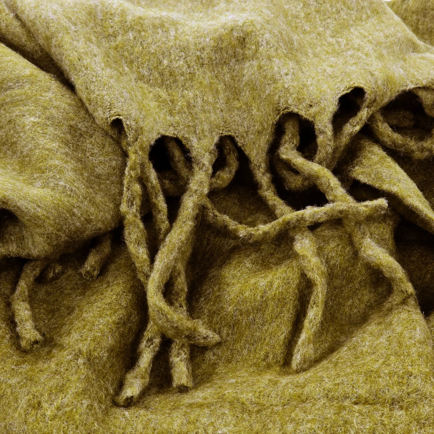 Dekens - Wollenmix plaid - Samantha (olijfgroen)