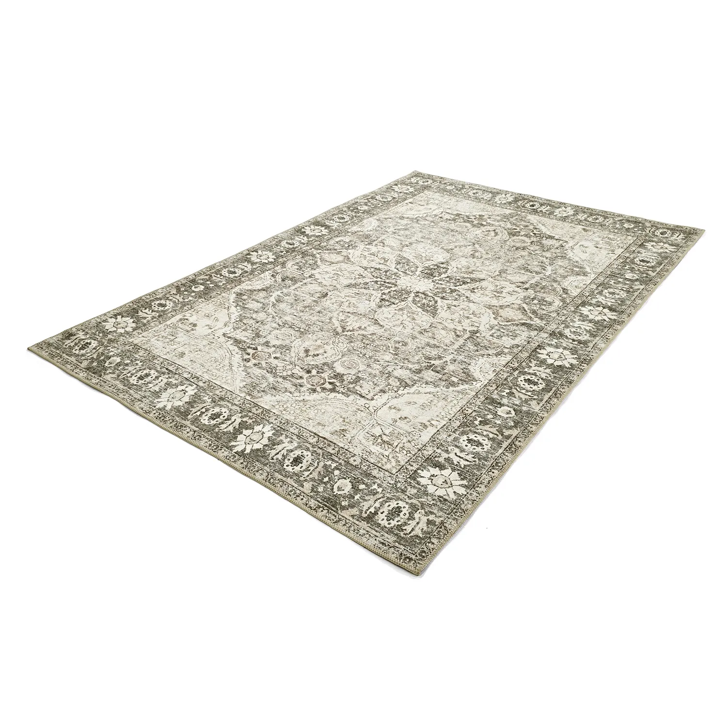 Vlakgeweven vloerkleed - Alvand (zwart)