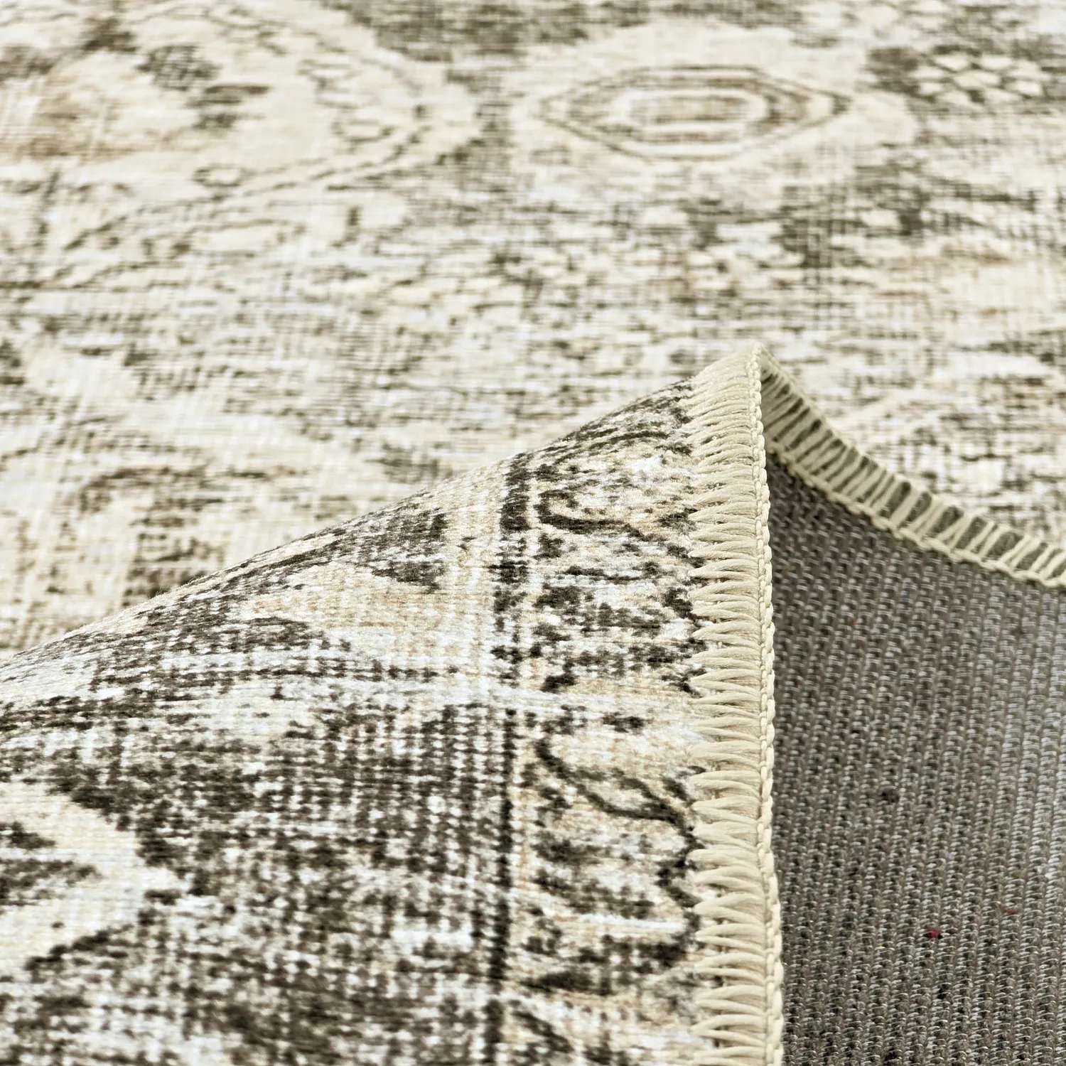 Vlakgeweven vloerkleed - Alvand (zwart)