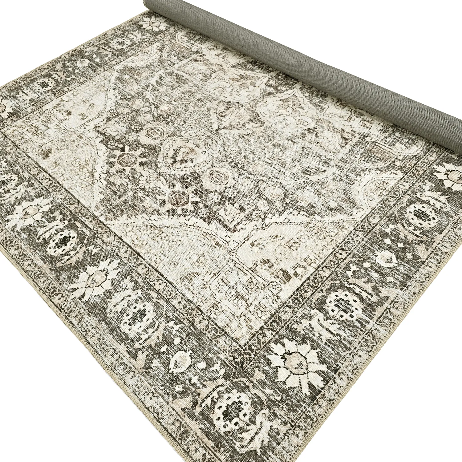 Vlakgeweven vloerkleed - Alvand (zwart)