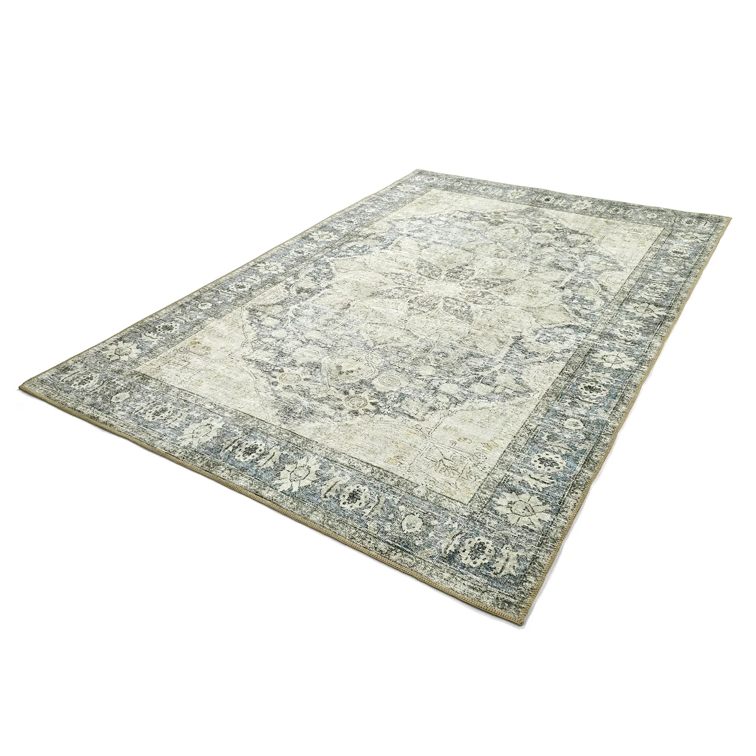 Vlakgeweven vloerkleed - Alvand (grijs)