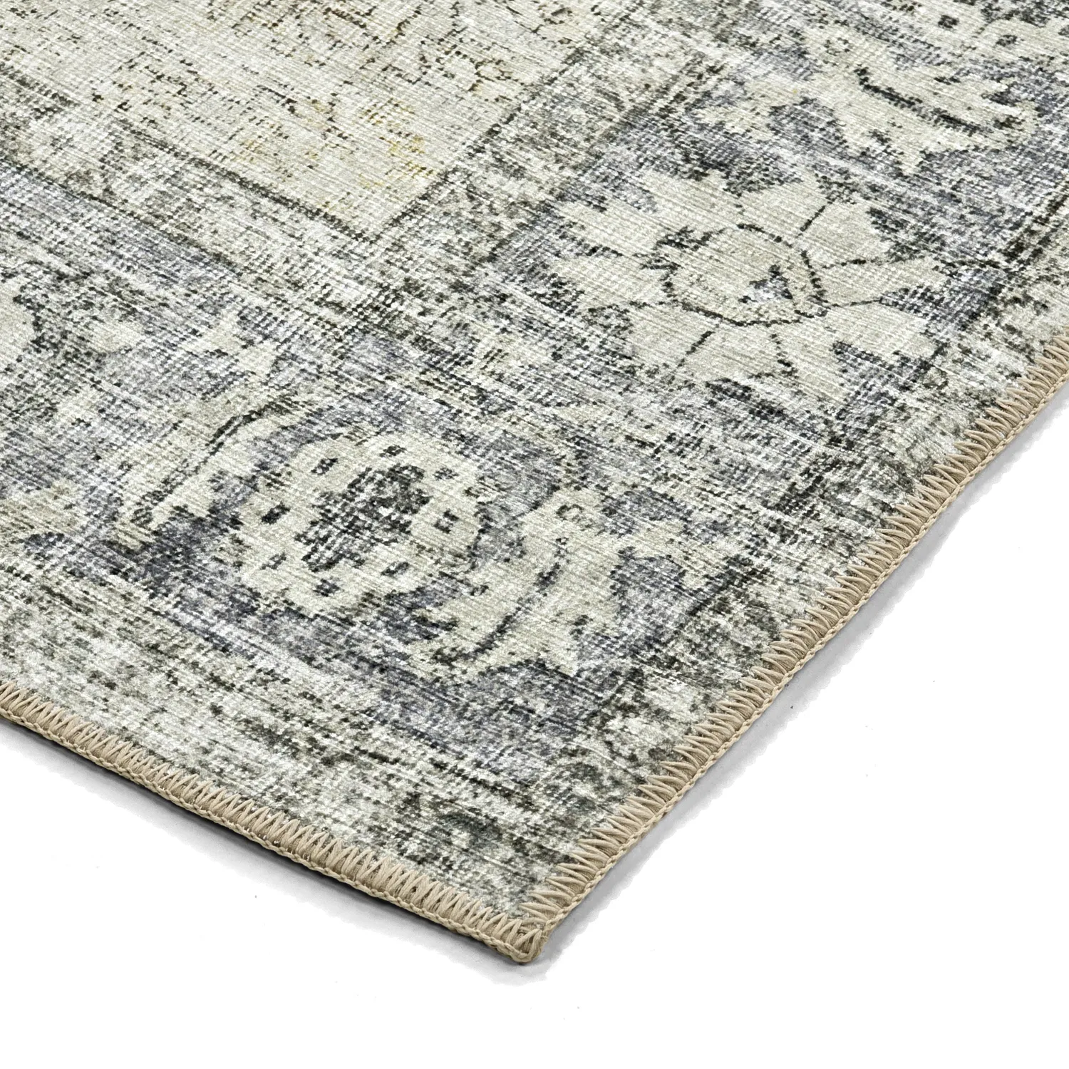 Vlakgeweven vloerkleed - Alvand (grijs)