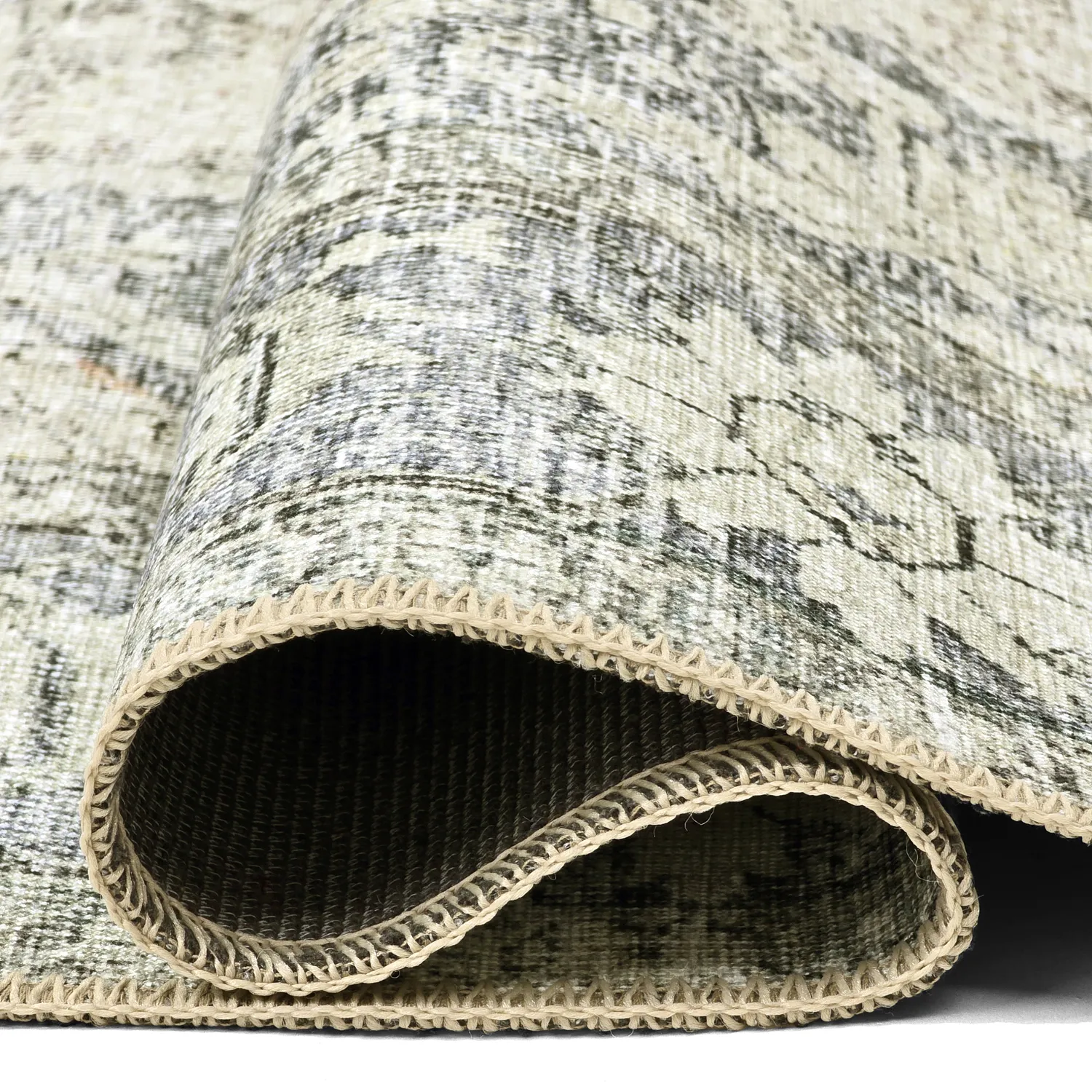 Vlakgeweven vloerkleed - Alvand (grijs)