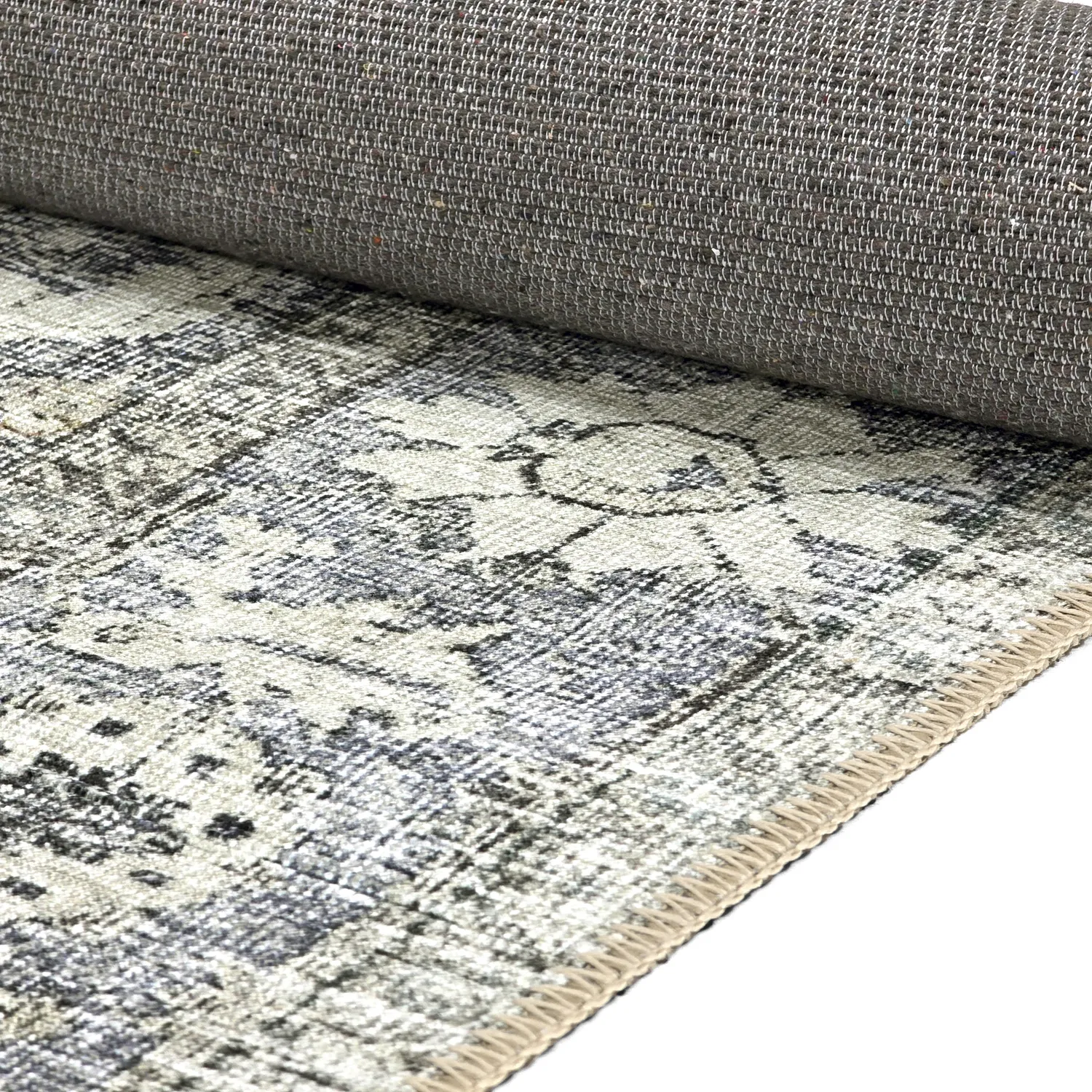 Vlakgeweven vloerkleed - Alvand (grijs)