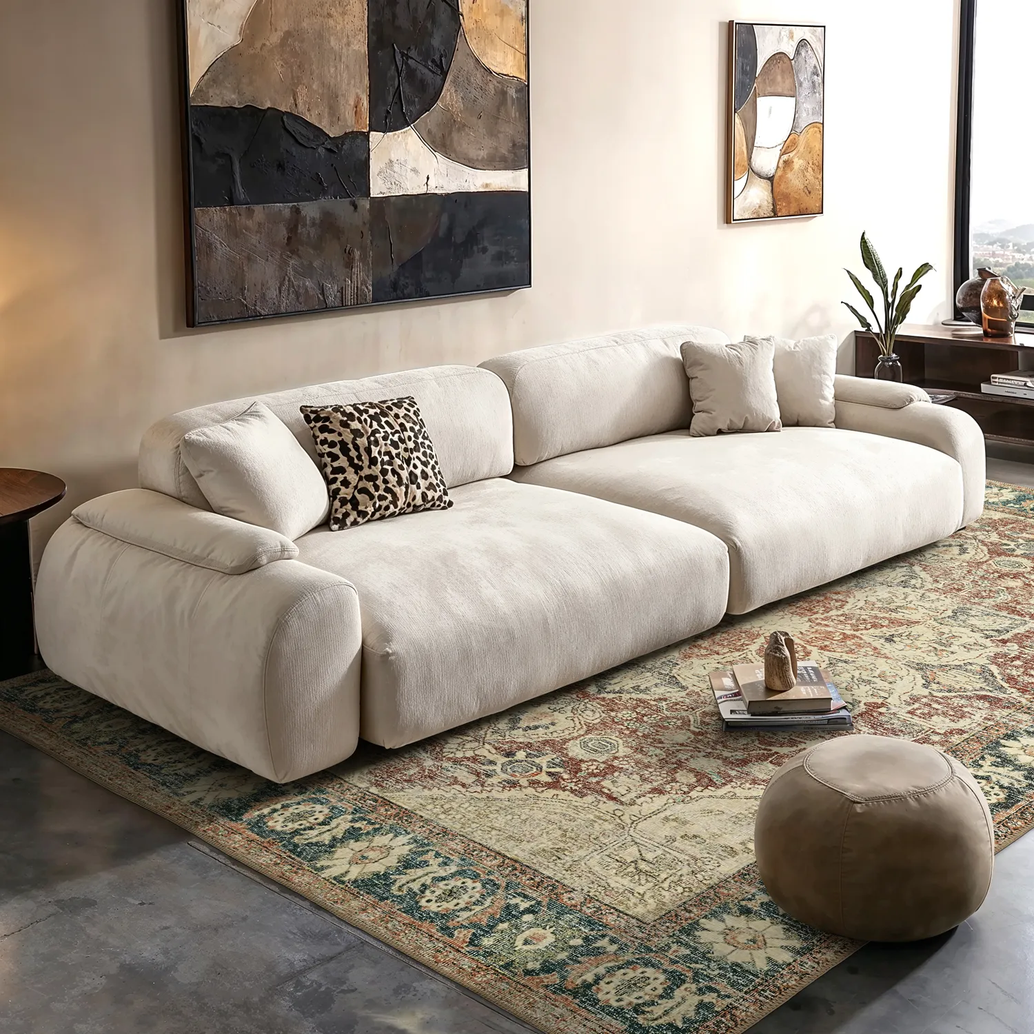 Vlakgeweven vloerkleed - Alvand (rood)