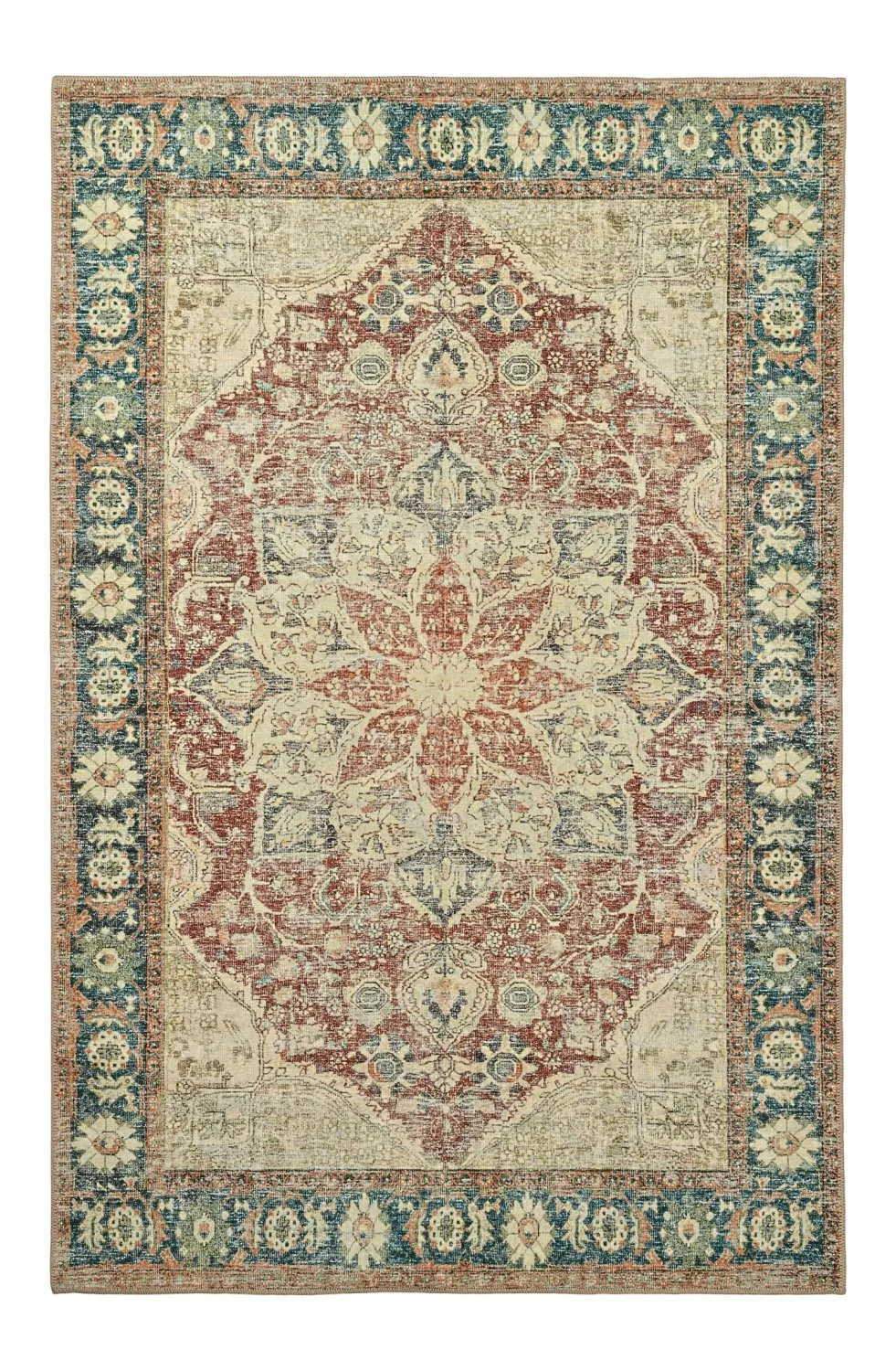 Vlakgeweven vloerkleed - Alvand (rood)