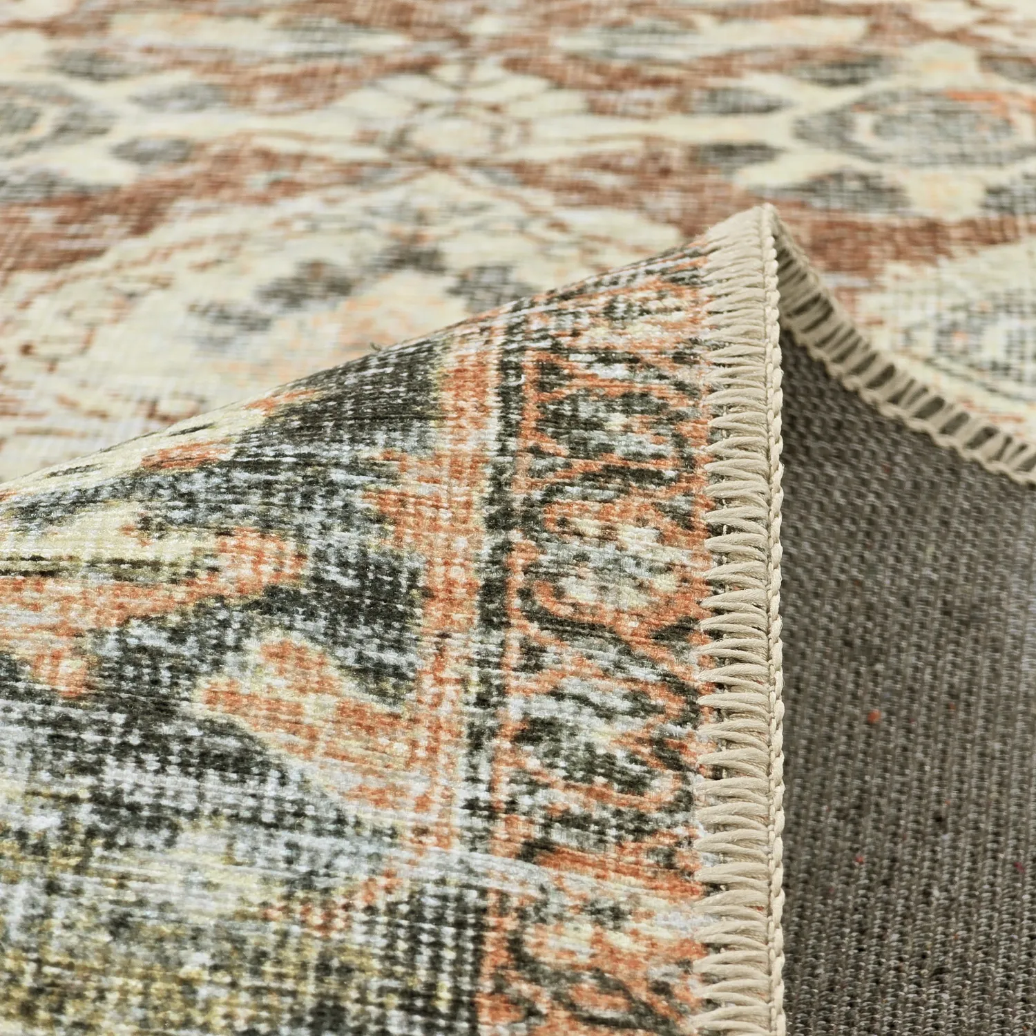 Vlakgeweven vloerkleed - Alvand (rood)