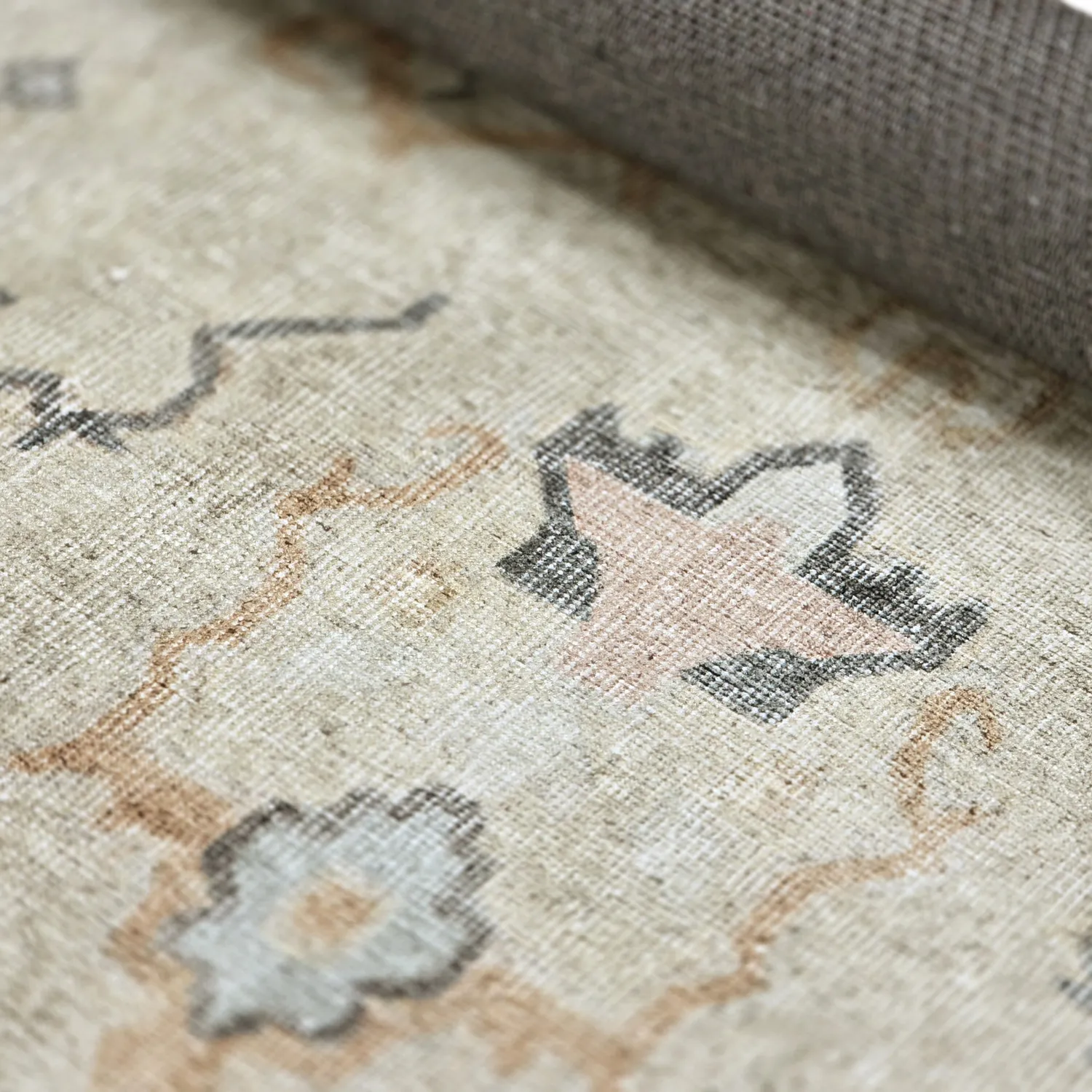 Vlakgeweven vloerkleed - Amena (beige)