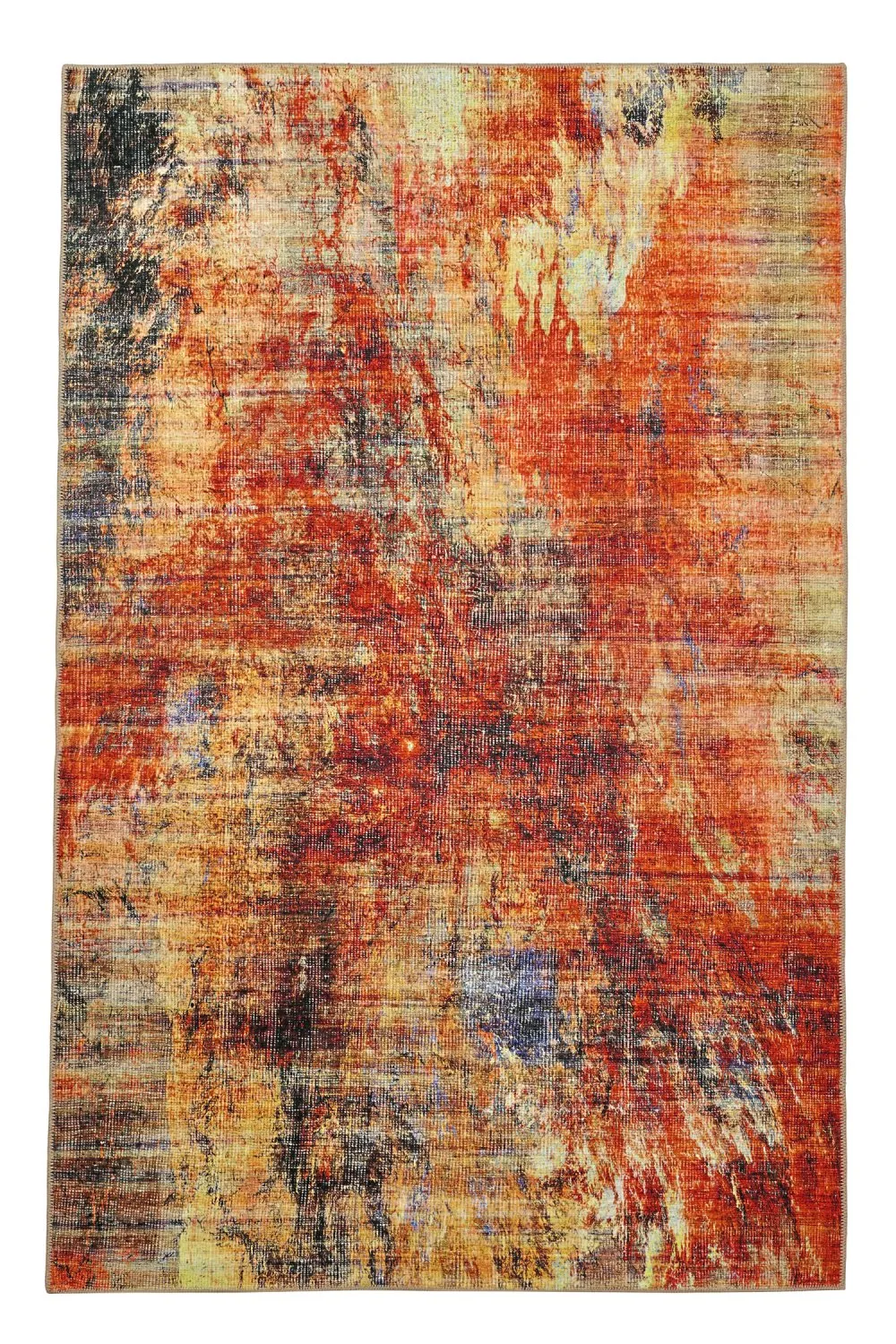 Vlakgeweven vloerkleed - Bechar (rood/multi)