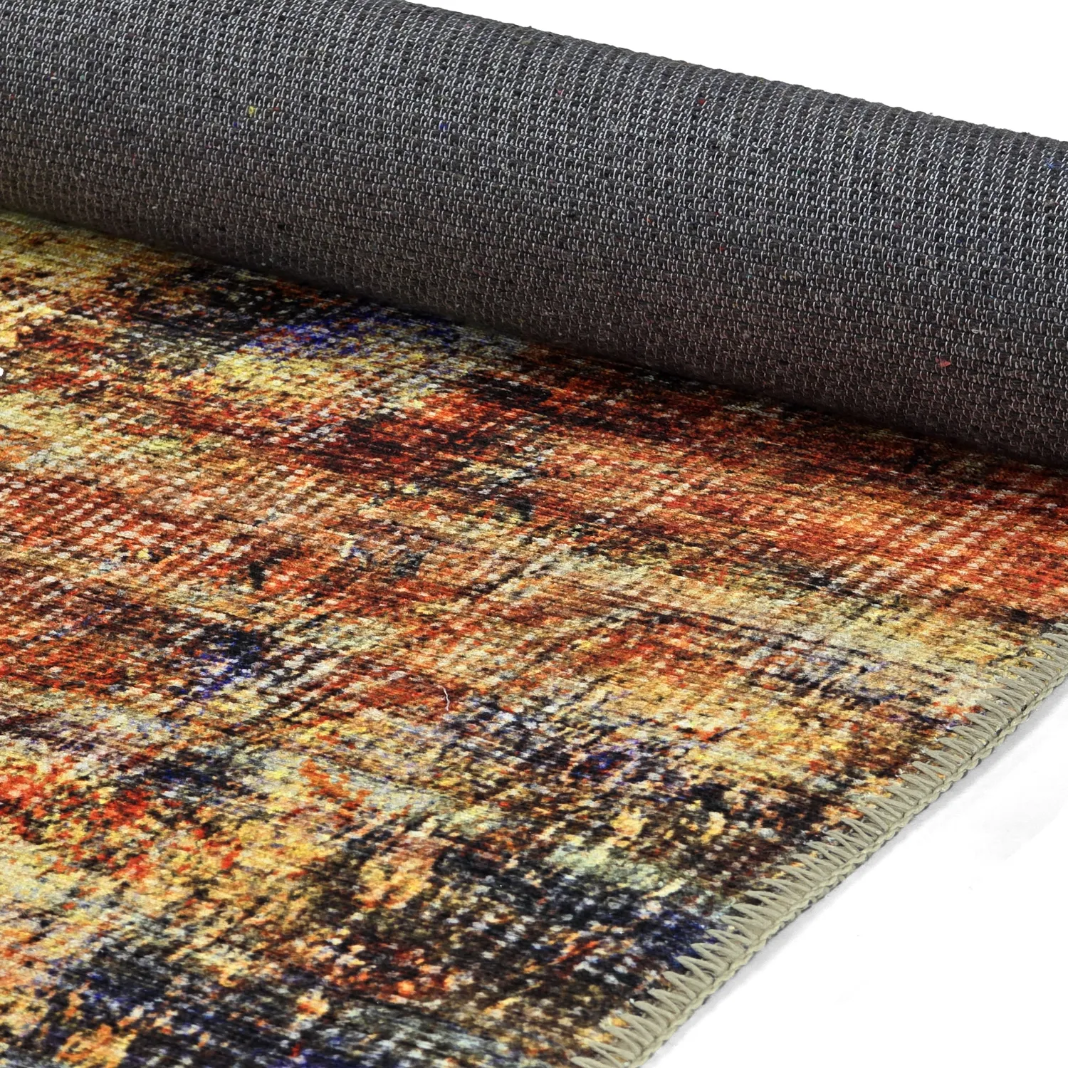 Vlakgeweven vloerkleed - Bechar (rood/multi)