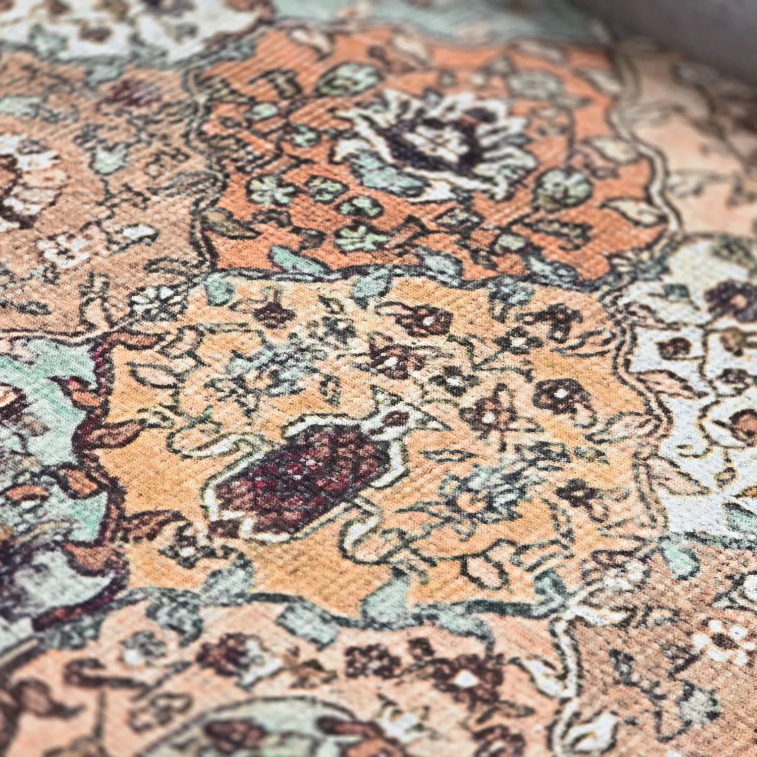 Vlakgeweven vloerkleed - Berelina (beige/multi)