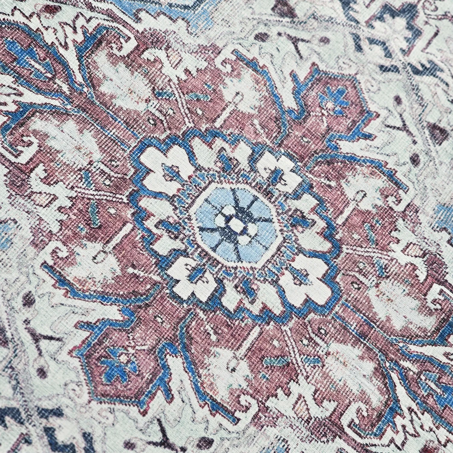 Vlakgeweven vloerkleed - Birjand (blauw)