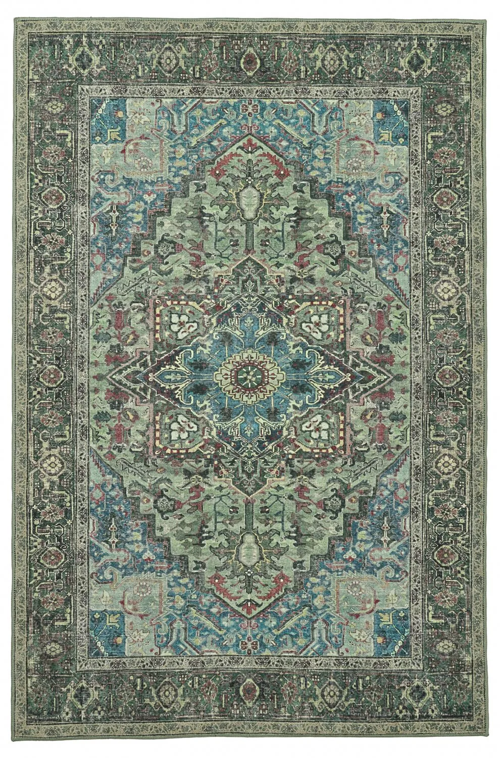 Vlakgeweven vloerkleed - Birjand (groente)