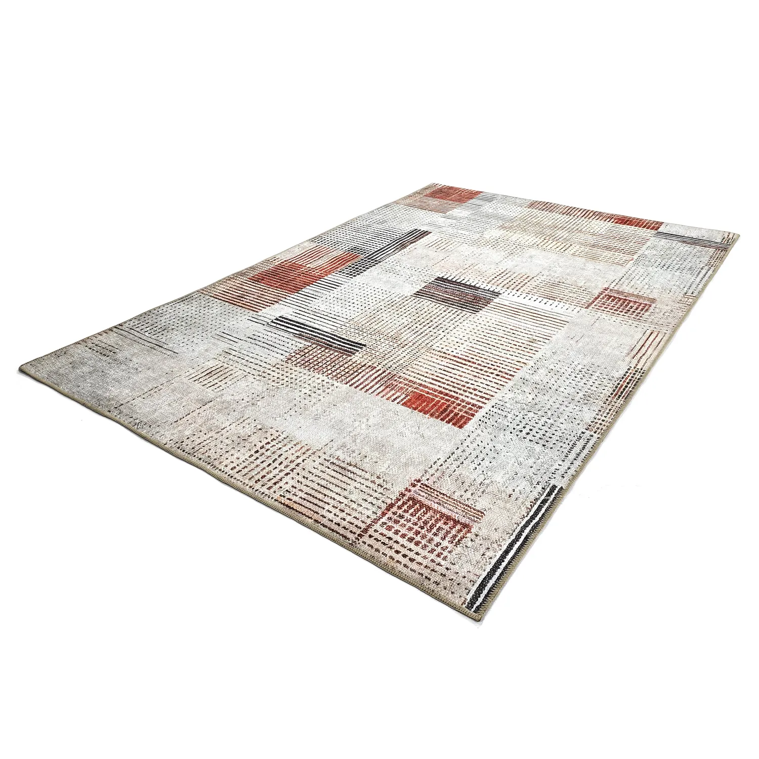 Vlakgeweven vloerkleed - Calla (rood)