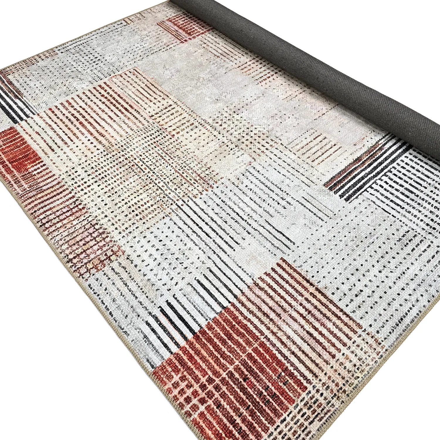 Vlakgeweven vloerkleed - Calla (rood)