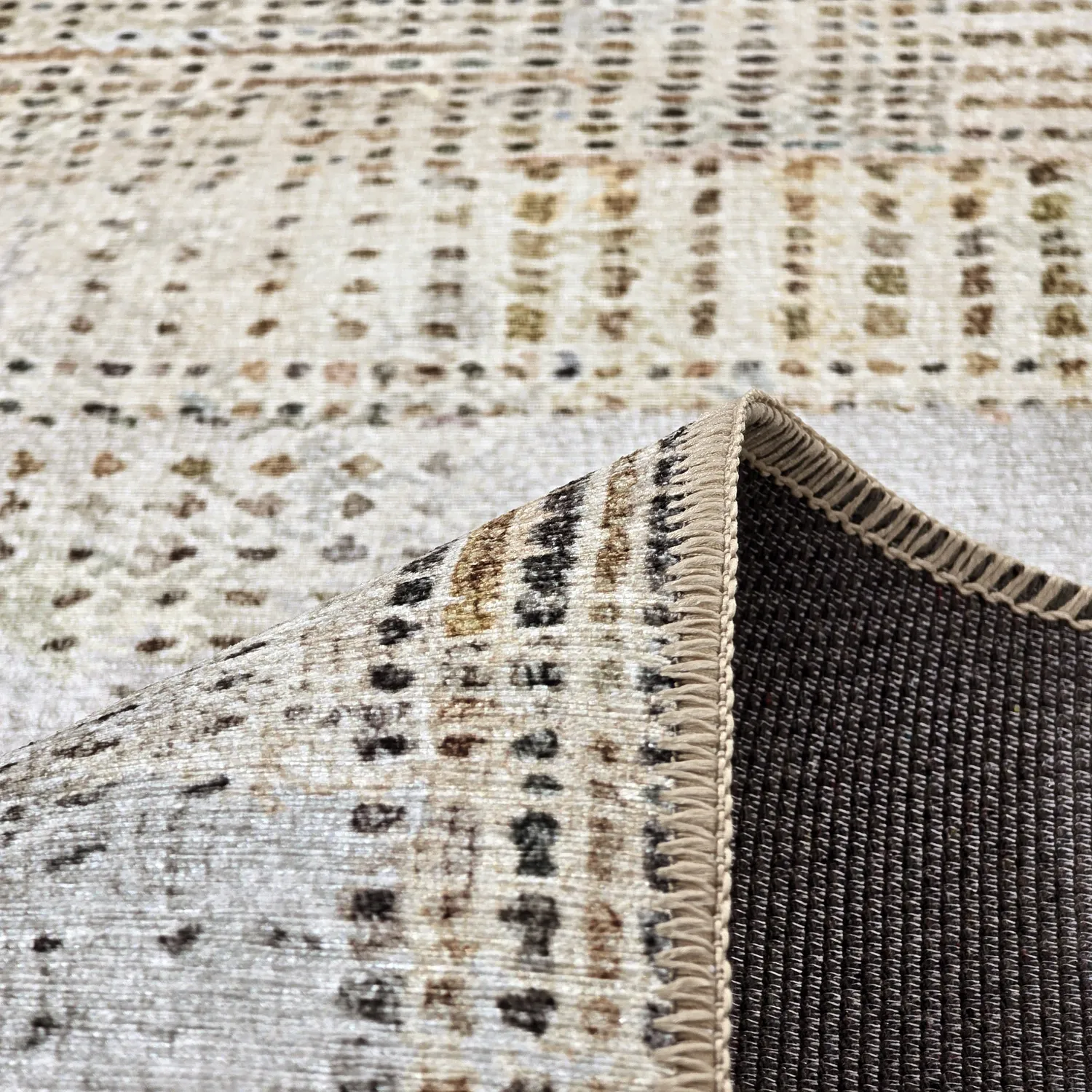 Vlakgeweven vloerkleed - Calla (geel)