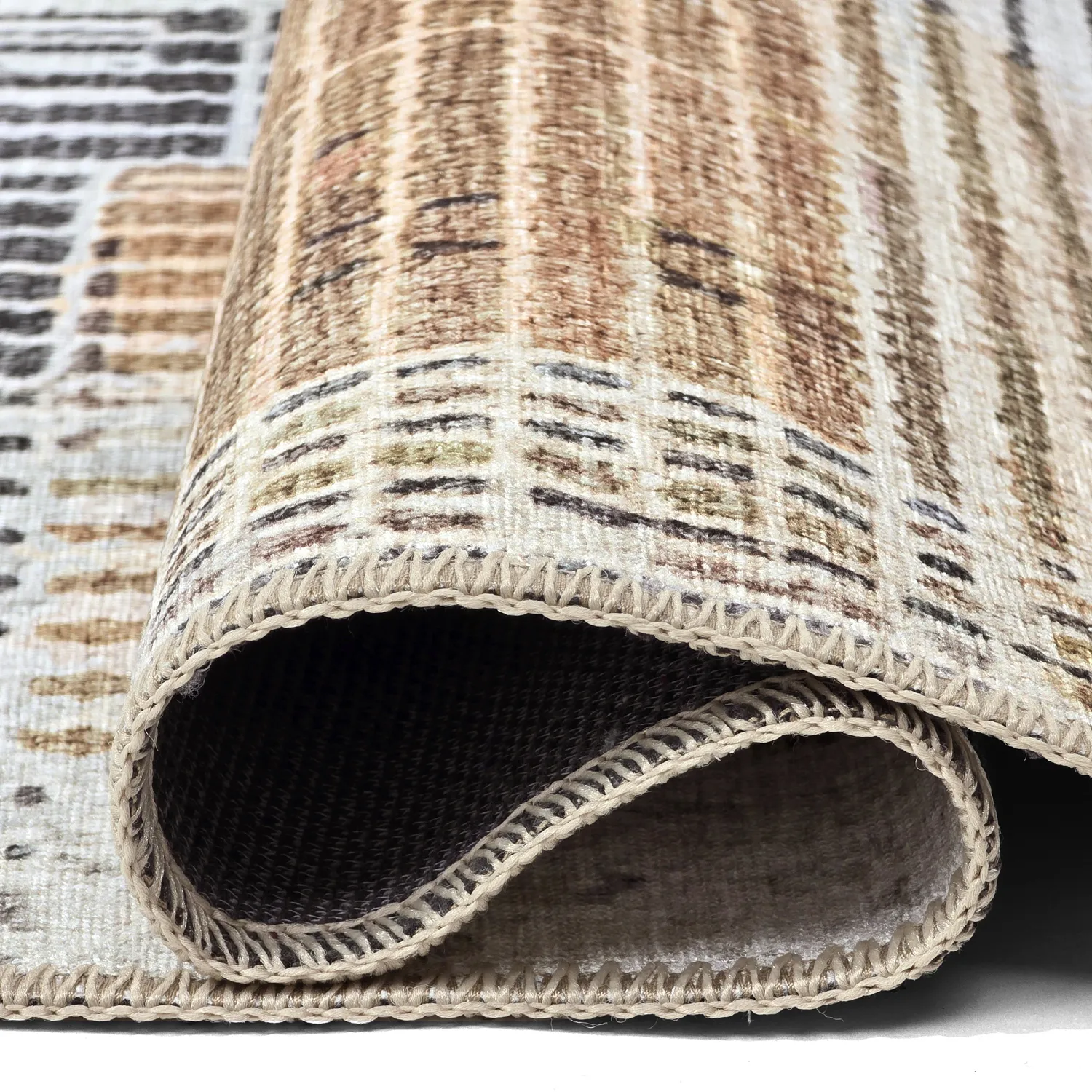 Vlakgeweven vloerkleed - Calla (geel)