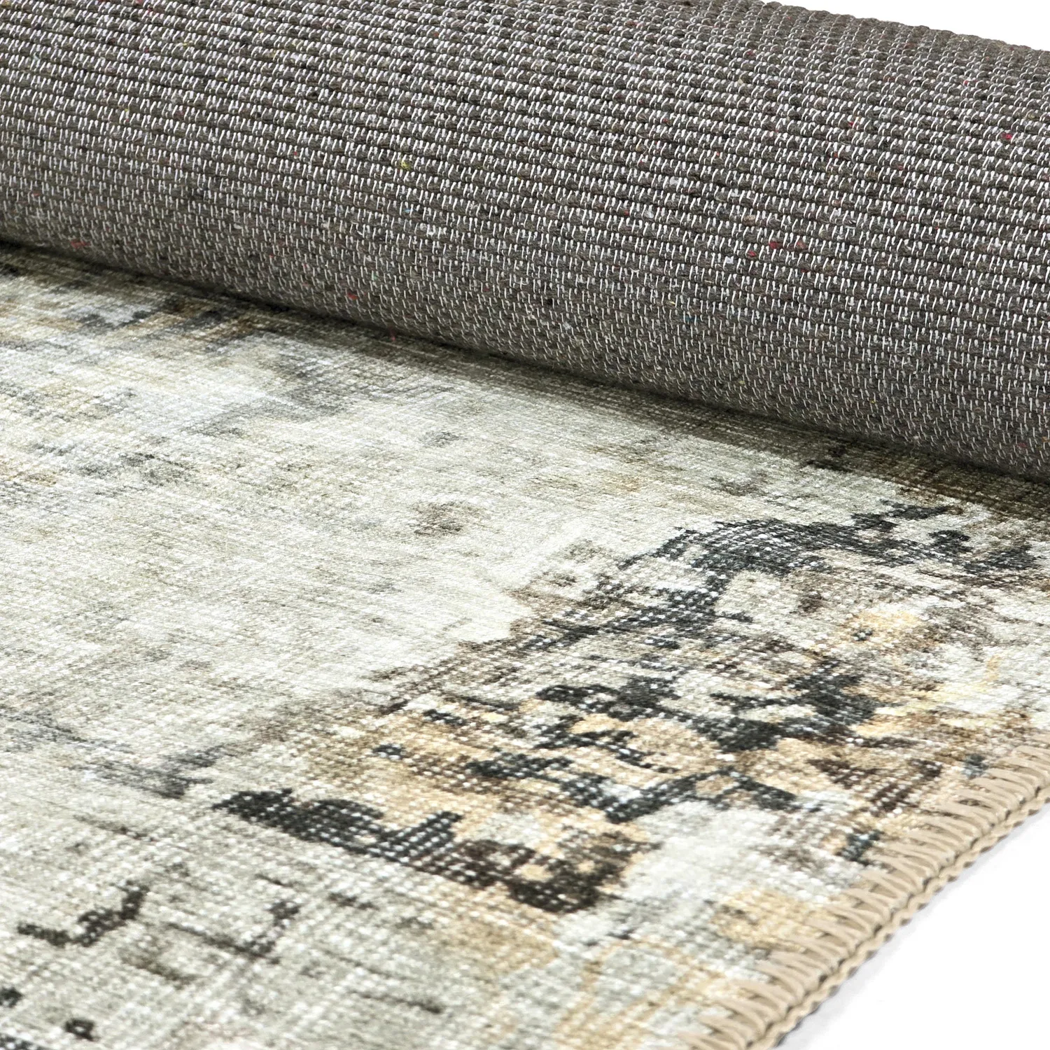 Vlakgeweven vloerkleed - Comino (beige/multi)