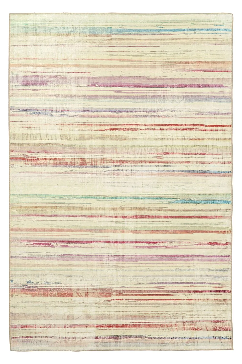 Vlakgeweven vloerkleed - Delara (beige/multi)