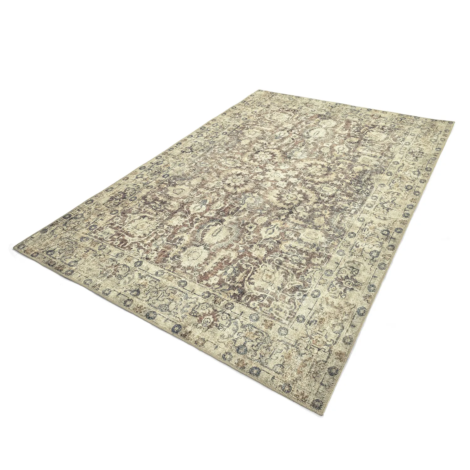 Vlakgeweven vloerkleed - Delvar (beige)