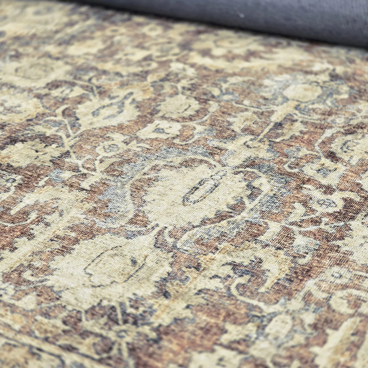 Vlakgeweven vloerkleed - Delvar (beige)