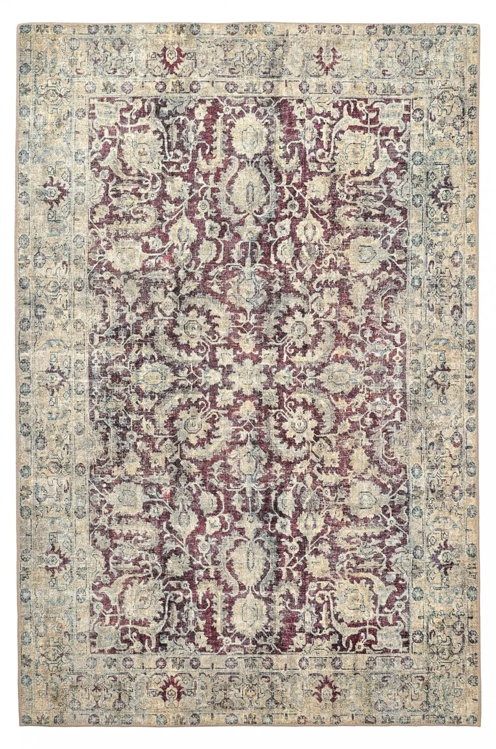 Vlakgeweven vloerkleed - Delvar (rood)