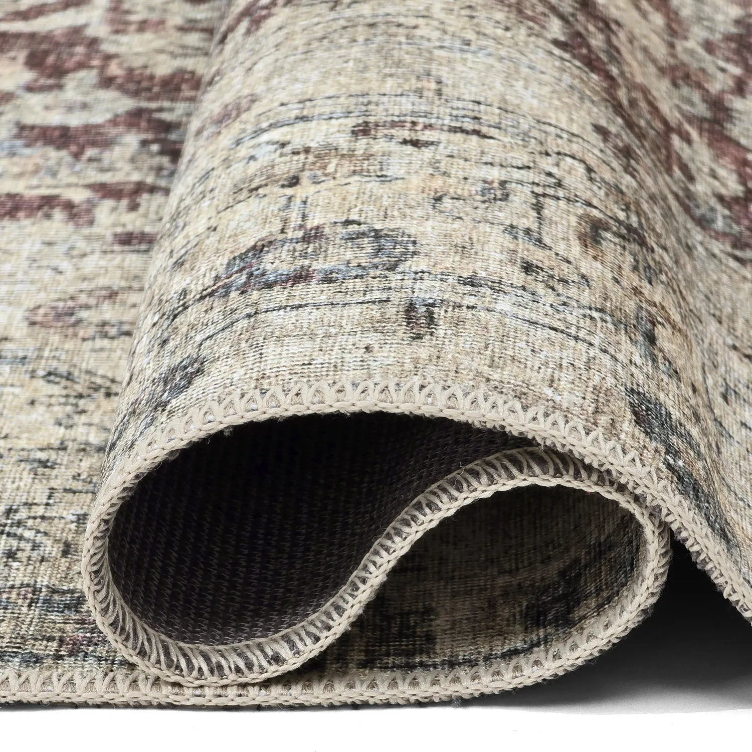 Vlakgeweven vloerkleed - Delvar (rood)