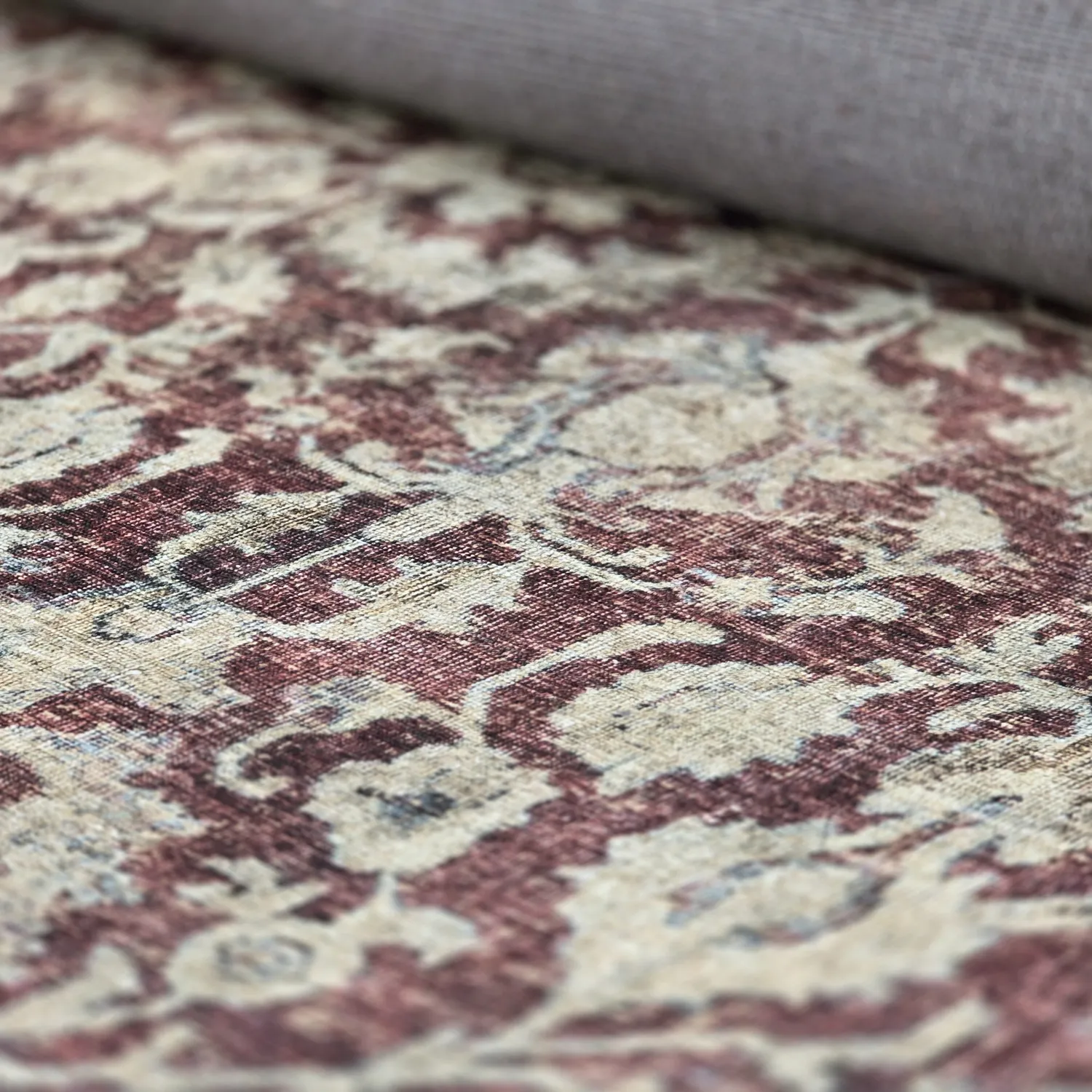 Vlakgeweven vloerkleed - Delvar (rood)