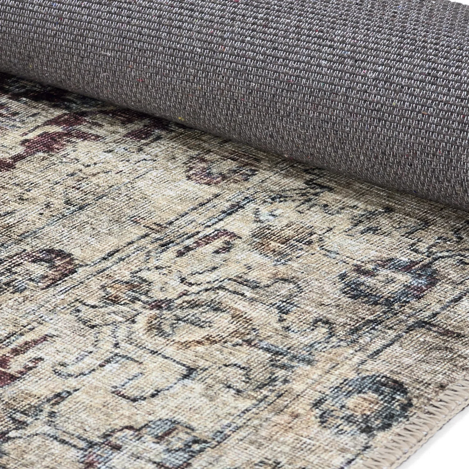 Vlakgeweven vloerkleed - Delvar (rood)