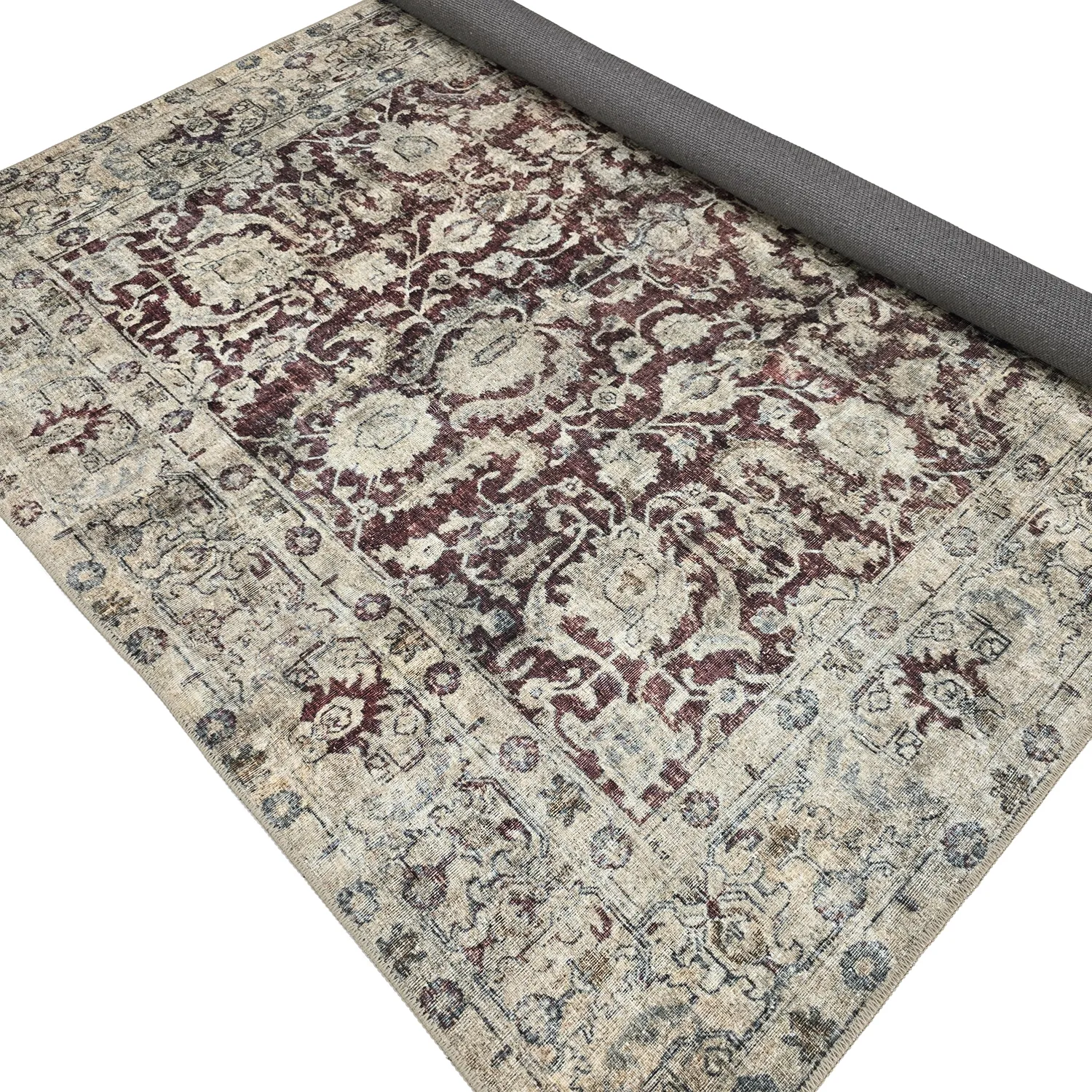 Vlakgeweven vloerkleed - Delvar (rood)