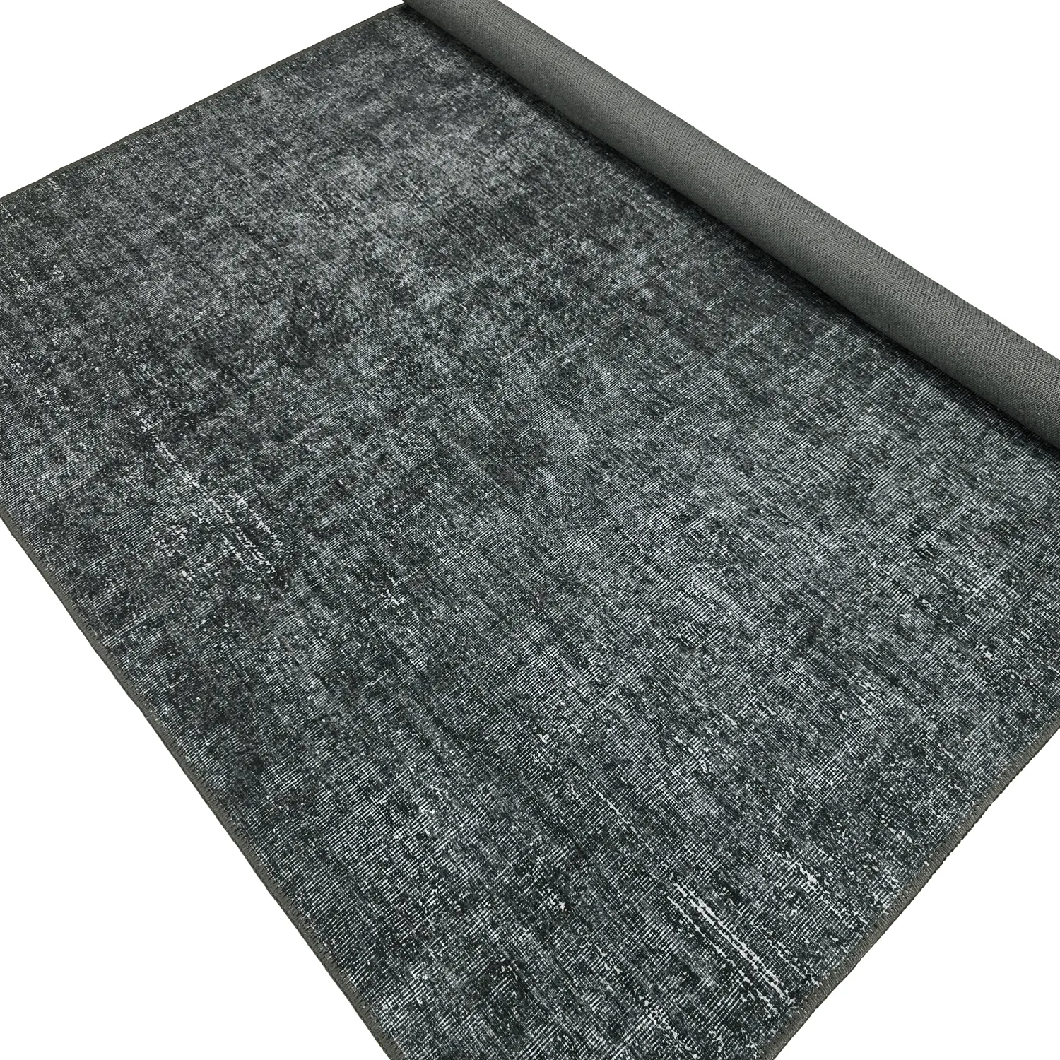 Vlakgeweven vloerkleed - Elarion (zwart)