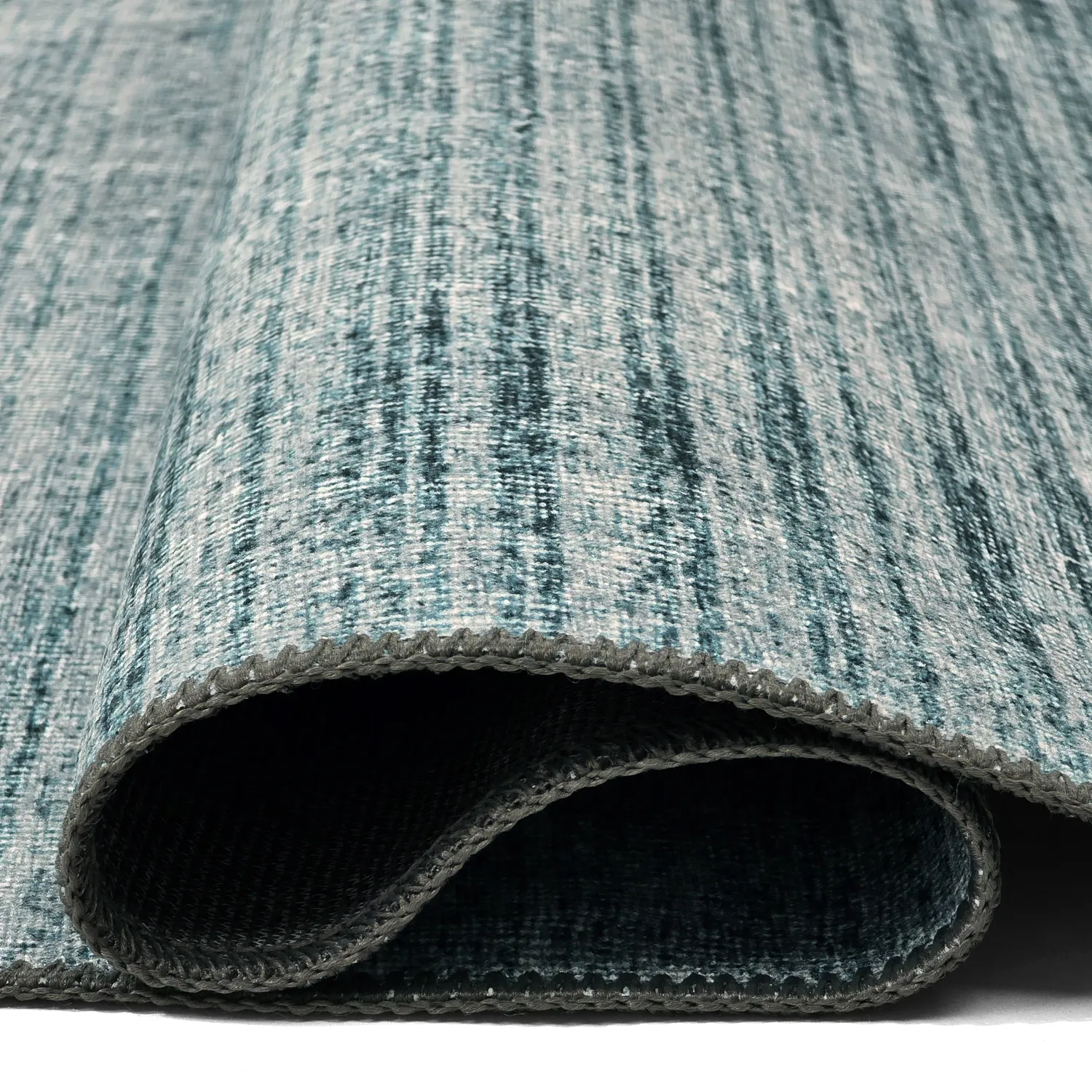 Vlakgeweven vloerkleed - Elarion (blauw)