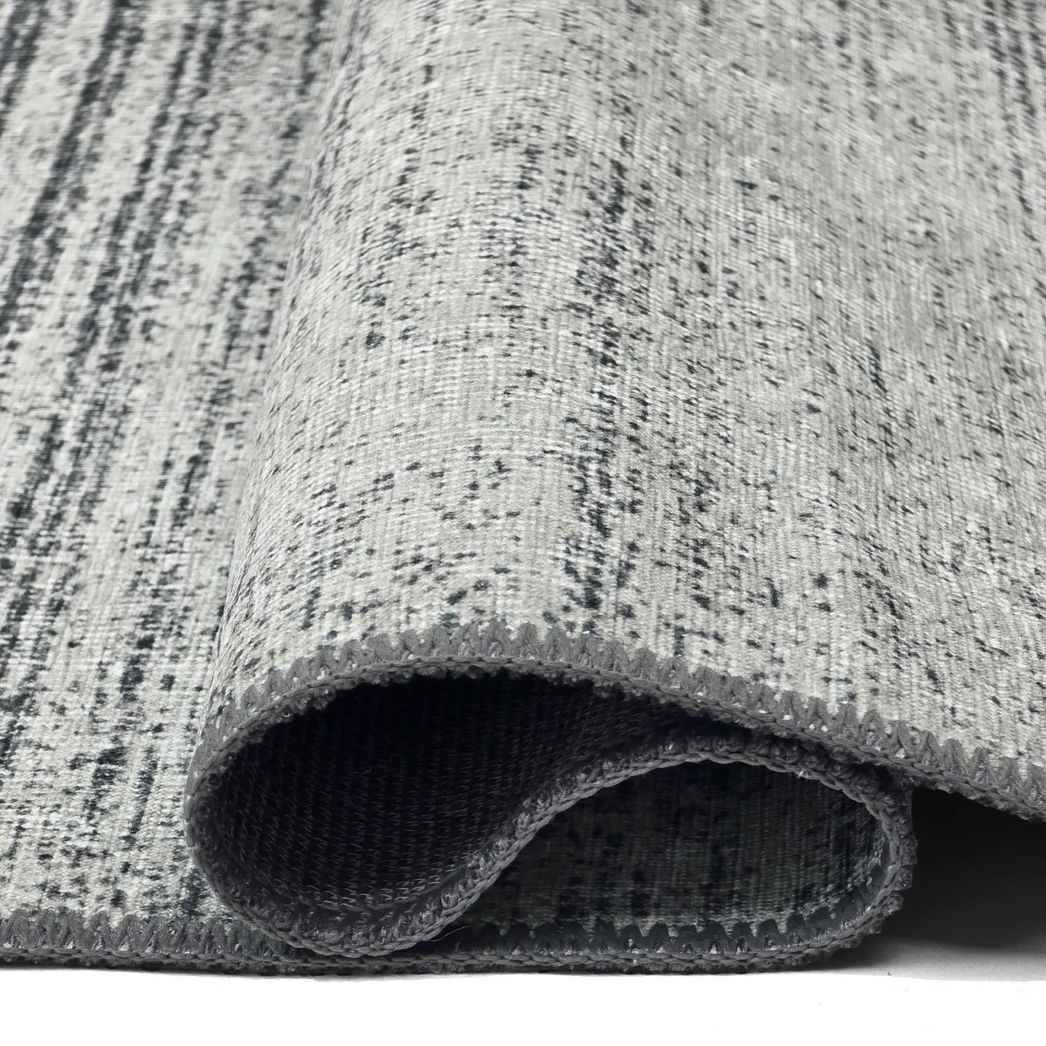 Vlakgeweven vloerkleed - Elarion (grijs)