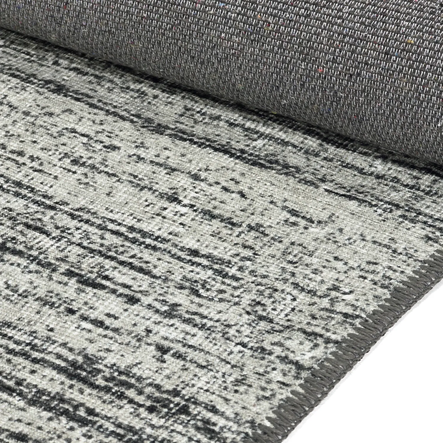 Vlakgeweven vloerkleed - Elarion (grijs)