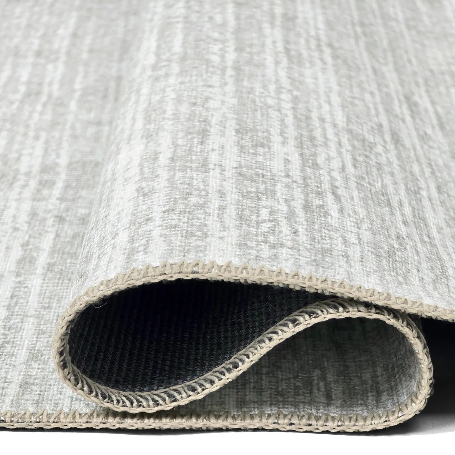 Vlakgeweven vloerkleed - Elarion (lichtgrijs)