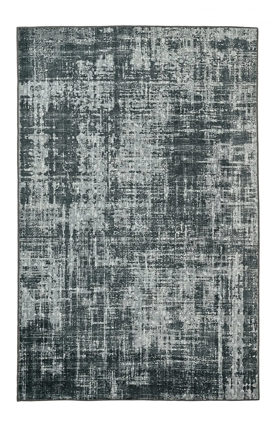 Vlakgeweven vloerkleed - Elira (zwart)