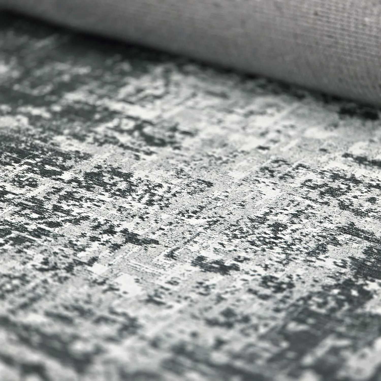 Vlakgeweven vloerkleed - Elira (zwart)