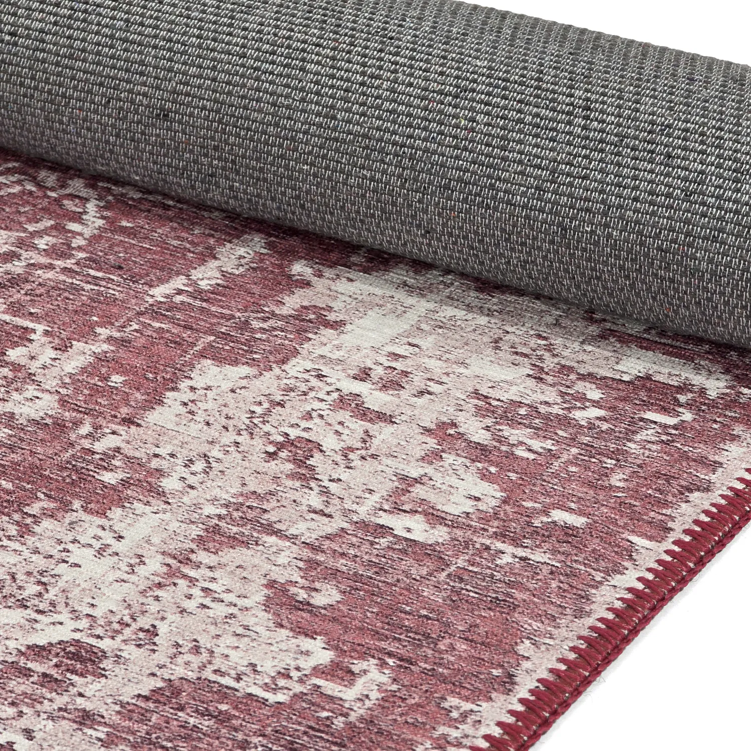 Vlakgeweven vloerkleed - Elira (rood)