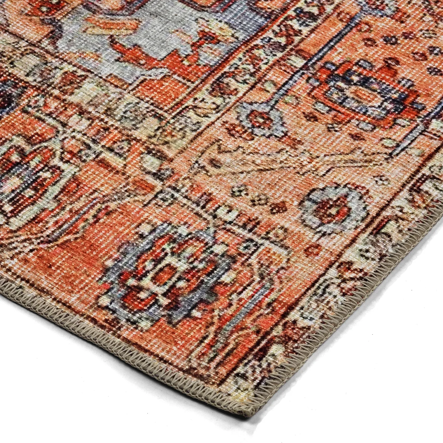 Vlakgeweven vloerkleed - Madevan (rood)