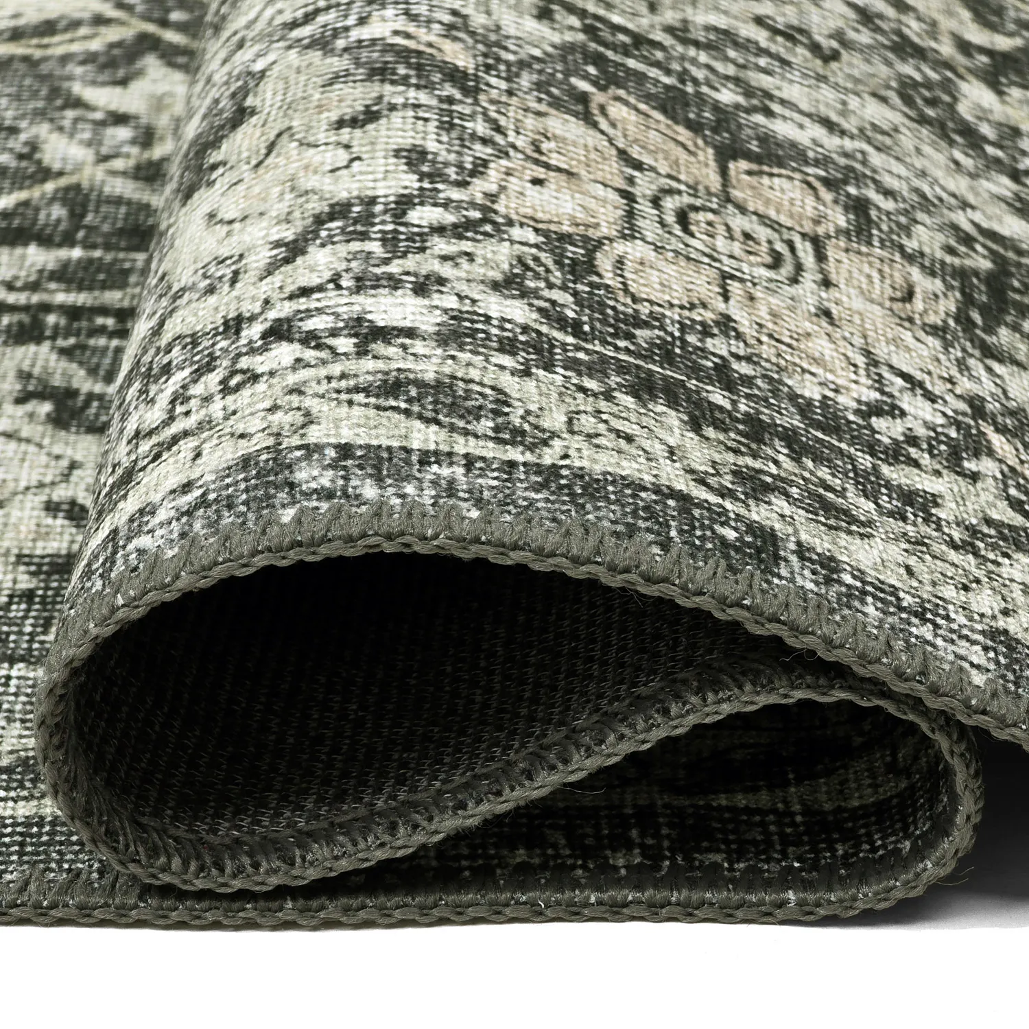 Vlakgeweven vloerkleed - Meralis (zwart)